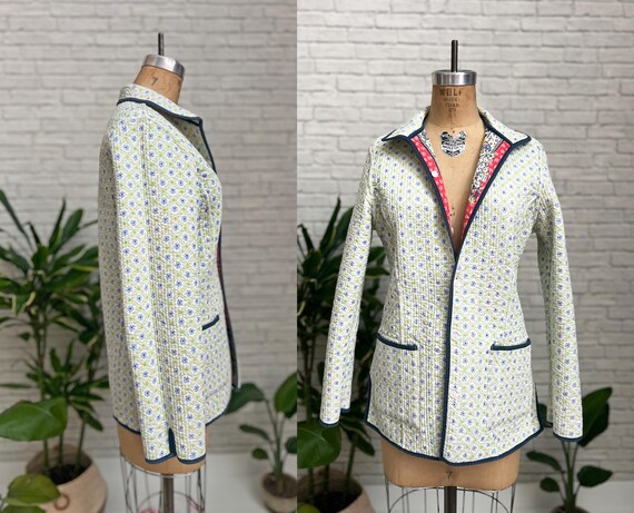 Reversible Quilt Jacket | Small | Vintage Floral … - image 8