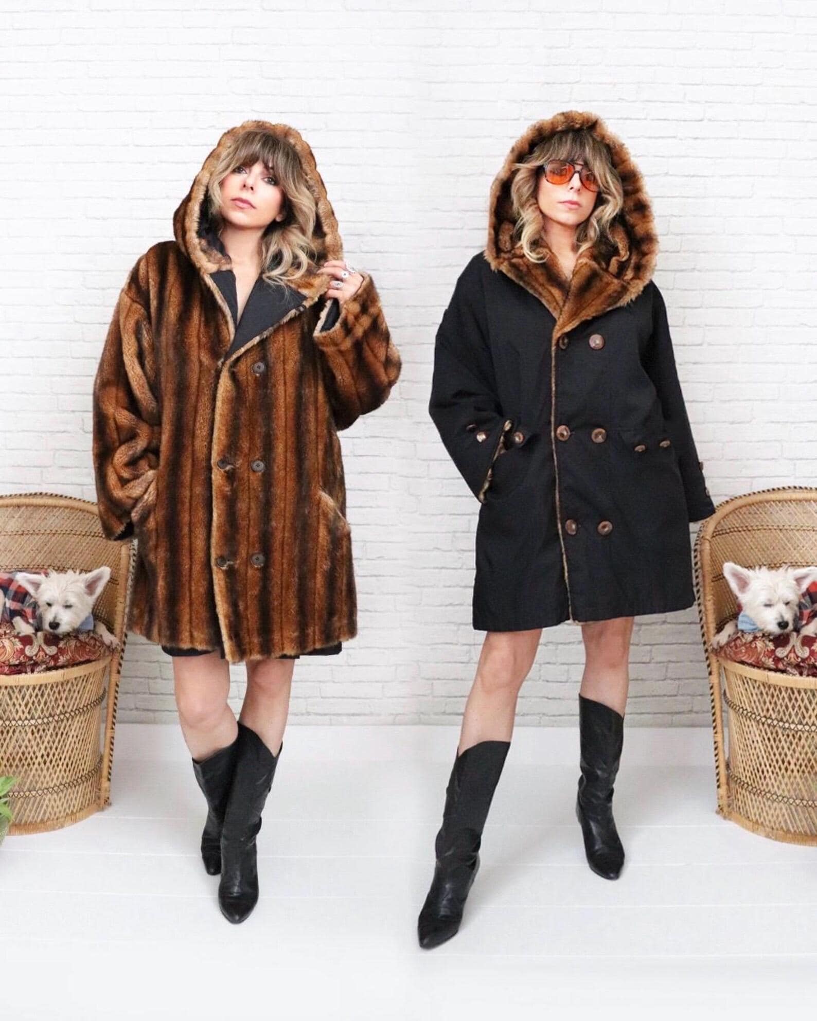 Fake Mink Fur Coat - Etsy