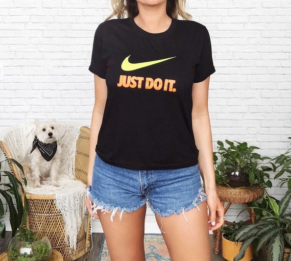 1980s Nike T Shirt Just Do It Swoosh 
