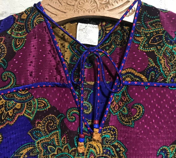 70's Diane Frèis Paisley Blouse - image 6