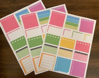 Planner "Sticky Note" Stickers - 16 Stickers