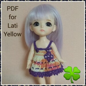 PDF Pattern Dress for Lati Yellow