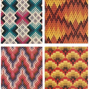 1960's Bargello Patterns Florentijns vintage borduurpatroon pdf-download DIY 2