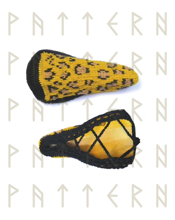 Diy Knitted Leopard Print Bike Seat Cover Pattern Handmade Diy Knitted Leopard Print Bike Seat