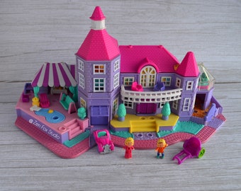 1994 Vintage Polly Pocket Magical Light-Up Mansion Bluebird Pollyville World Compact Playset Nostalgia Millennial Gifts Her Desk Accessory