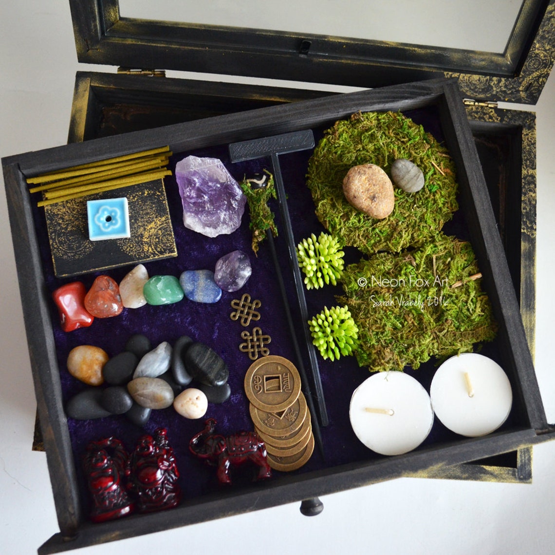 Zen Garden Meditation Box // Made To Order // Buddha Statue // | Etsy