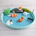 Mini Ocean Zen Garden // Beach Sand Garden Blue Desk Accessory DIY Kit Back to School Gift for Him Sea Otter Office Decor Fidget Toy Therapy 