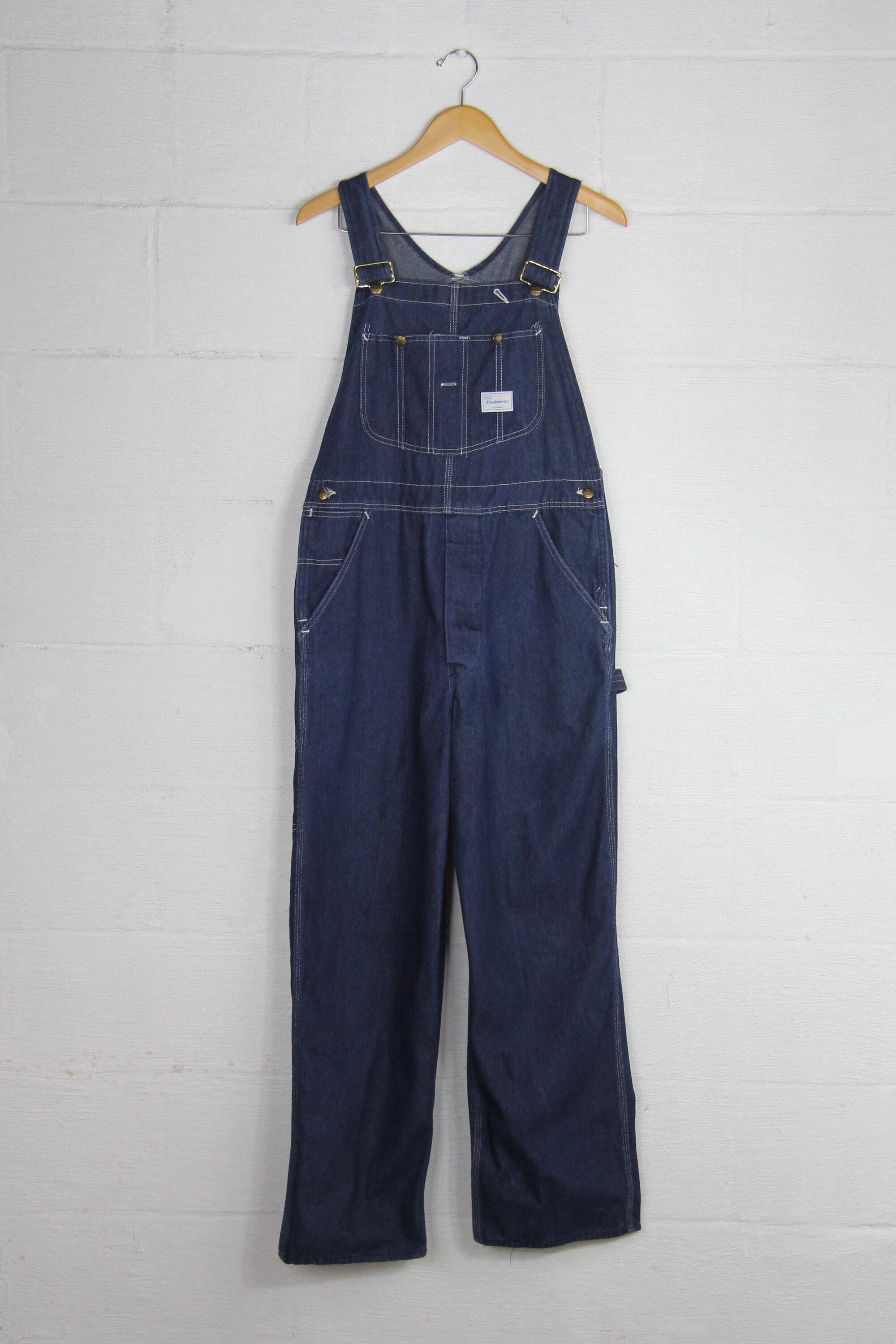 Men's Vintage Sears Dark Wash Overalls Vintage Size Medium