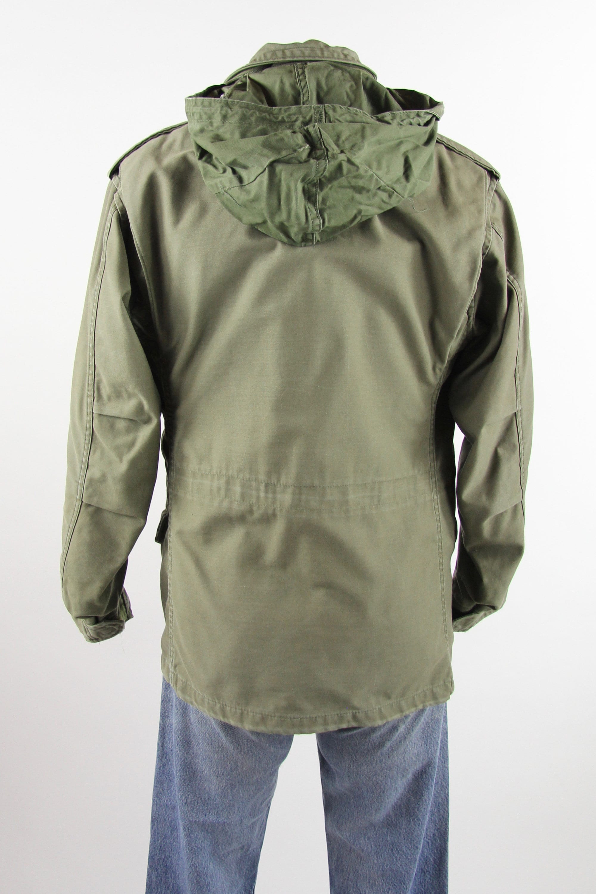 OG107 Field Jacket Olive Green Military Coat Vietnam 70's Jacket Size
