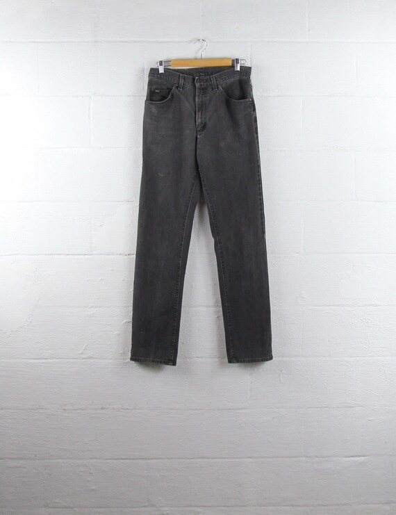 black jeans faded in wash