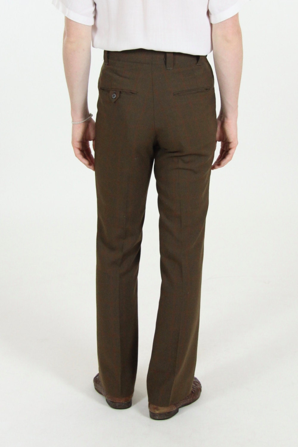 patterned high waisted trousers