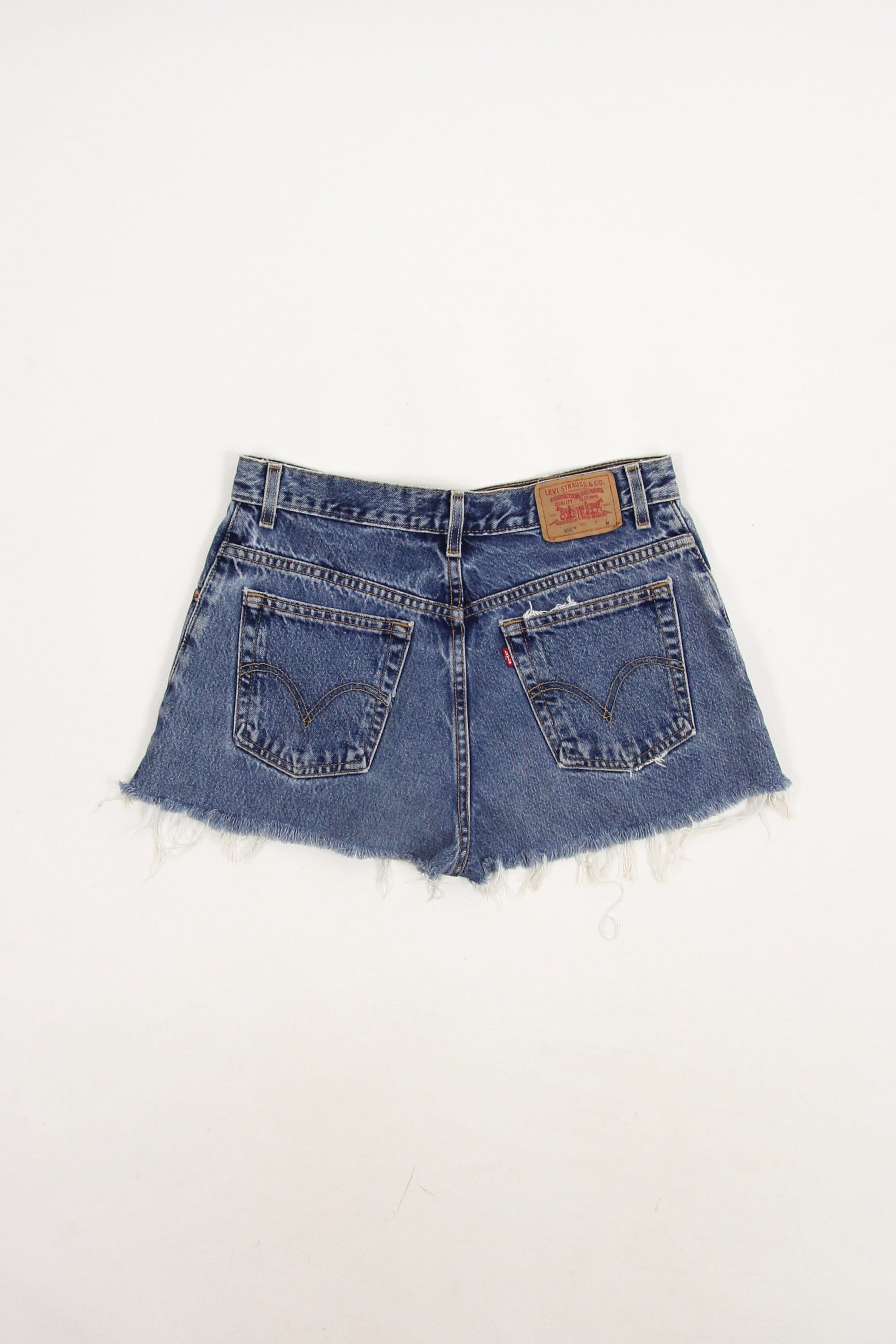 Levi's Jean Shorts Distressed High Waisted Women's Punk Grunge Shorts
