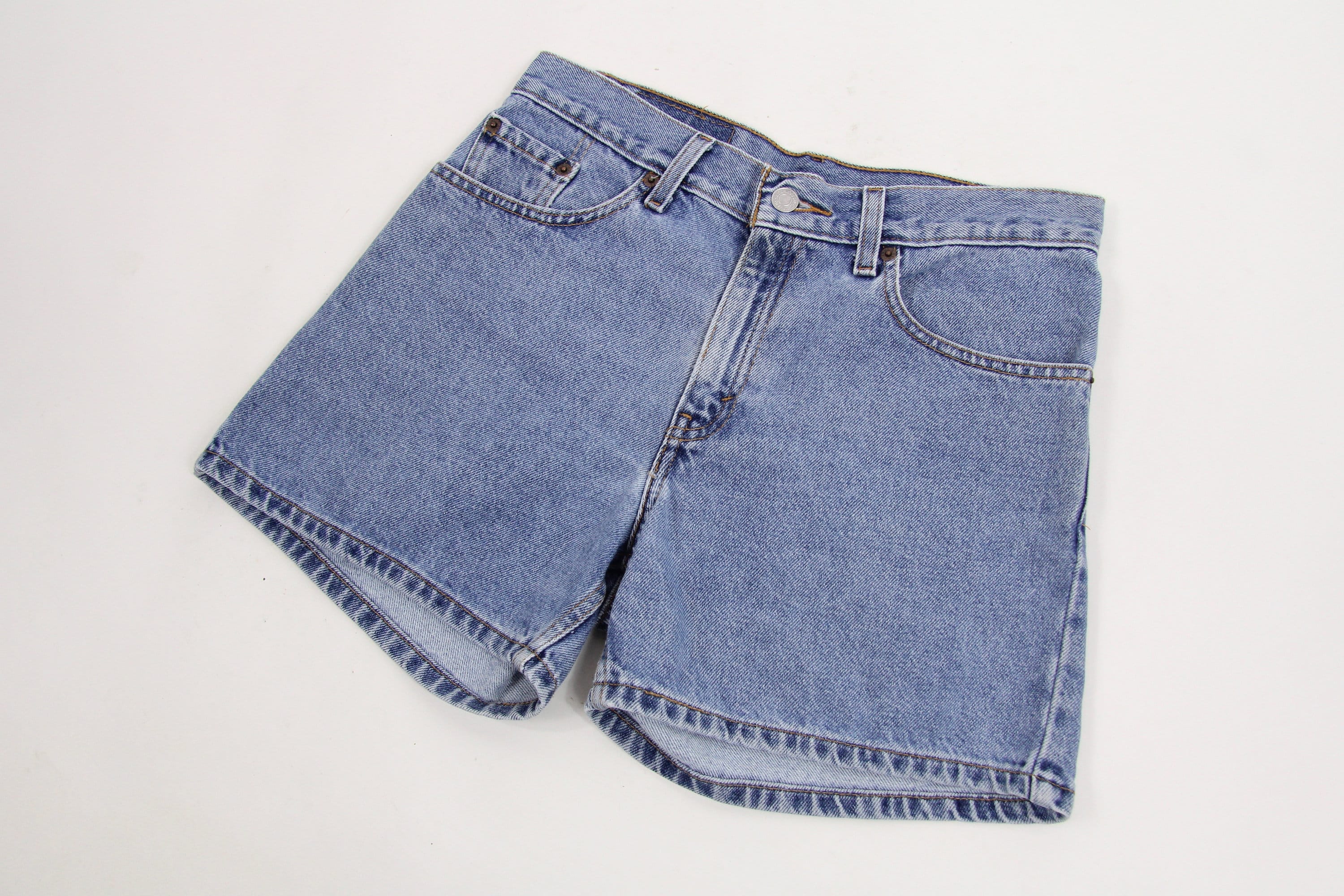 Levi's Jean Shorts High Waisted Hemmed Shorts Jorts Size 5 30