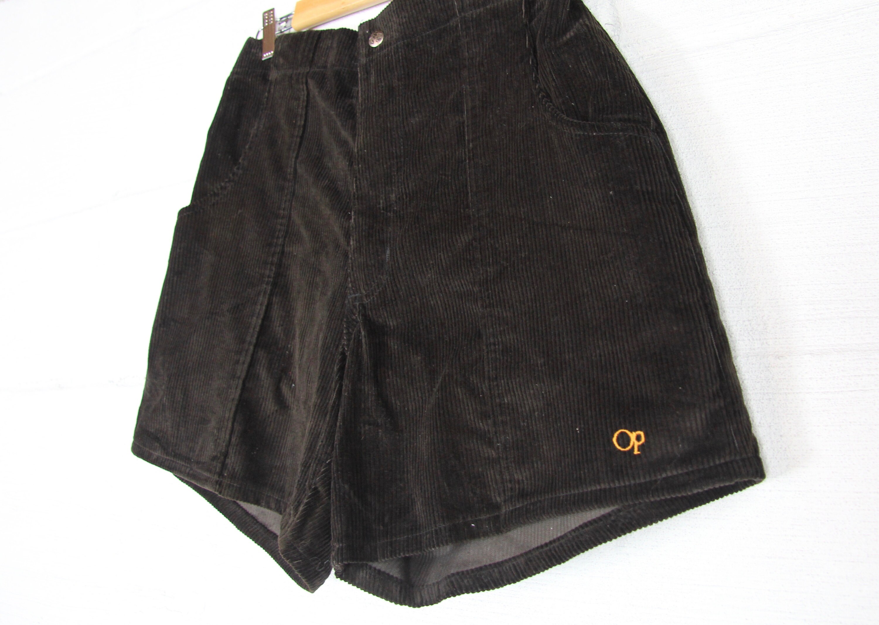 Men's Black Corduroy OP Ocean Pacific Shorts Surf Summer Board Shorts