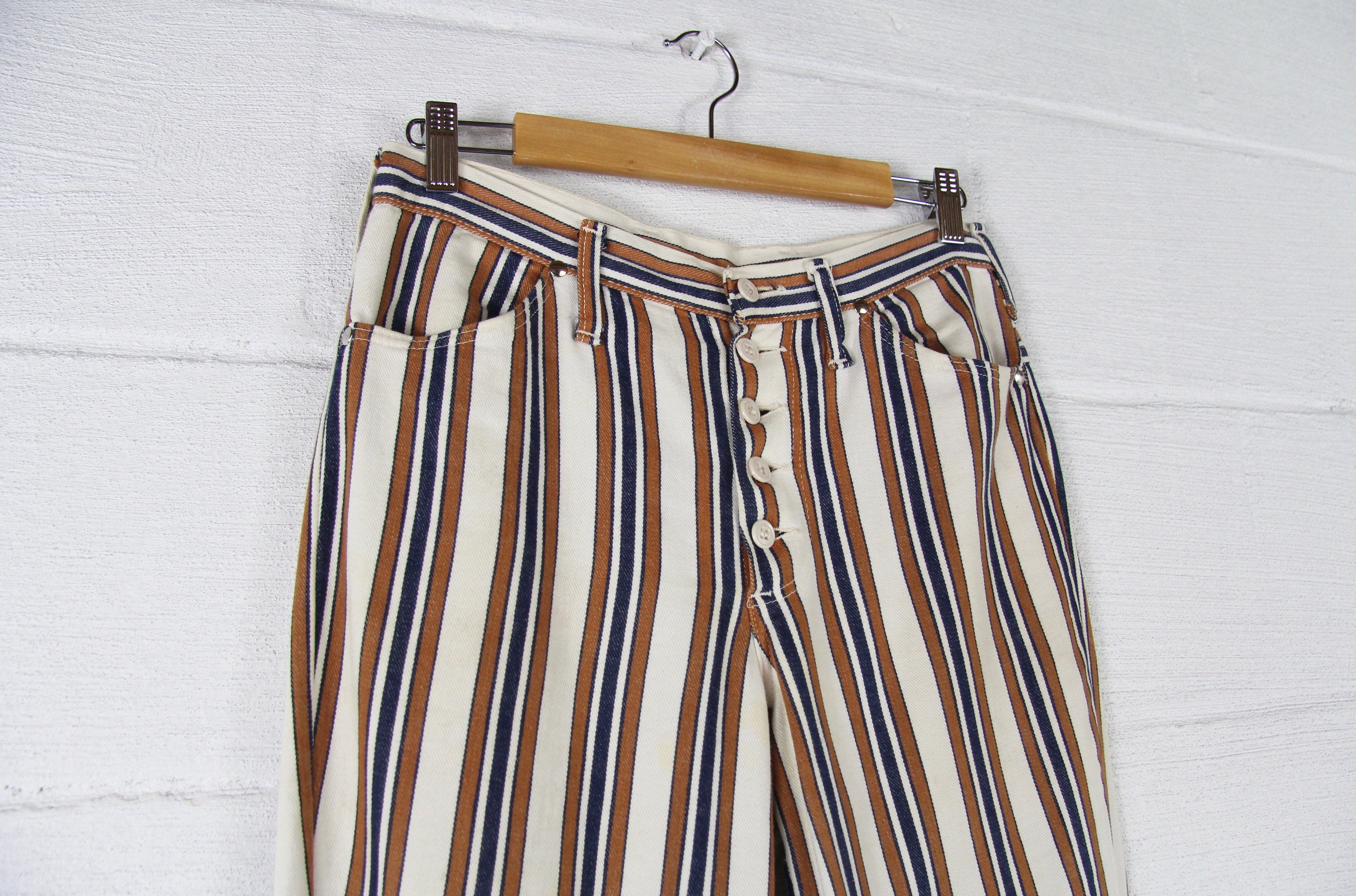 70s striped pants
