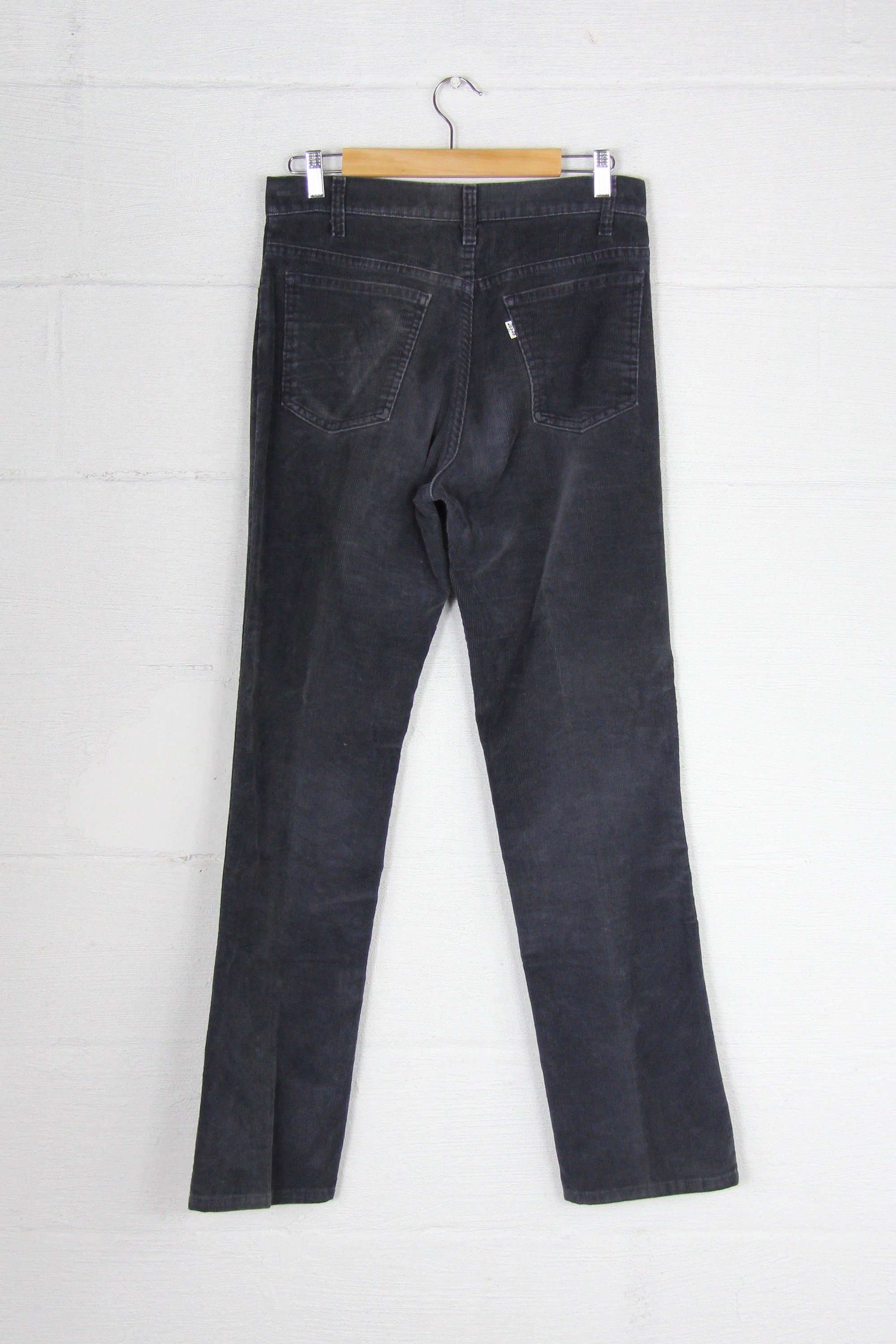 Levi's Navy Blue Corduroy Pants 1970's Straight Leg Vintage Size 32 ...