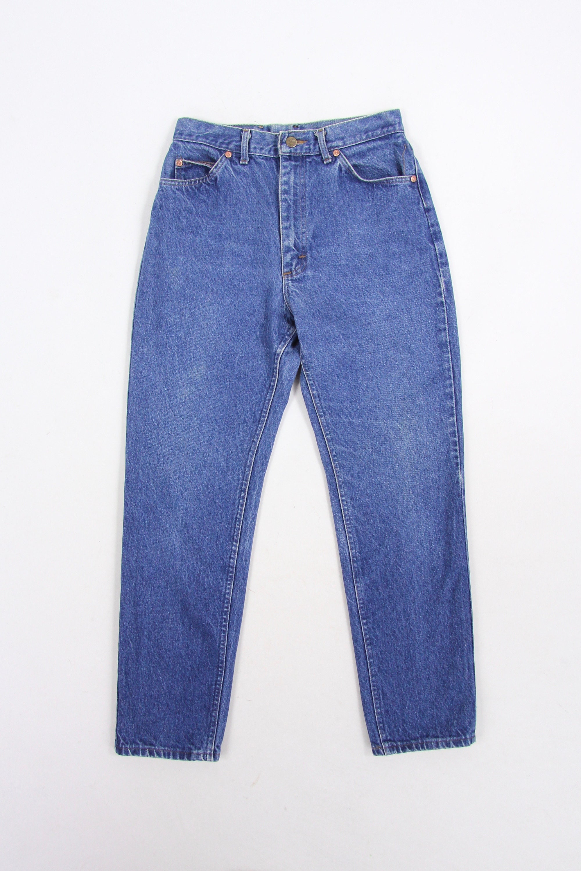 Lee High Waisted Jeans Tapered 90's Vintage Denim Pants Size 12 28.5 x 28.5