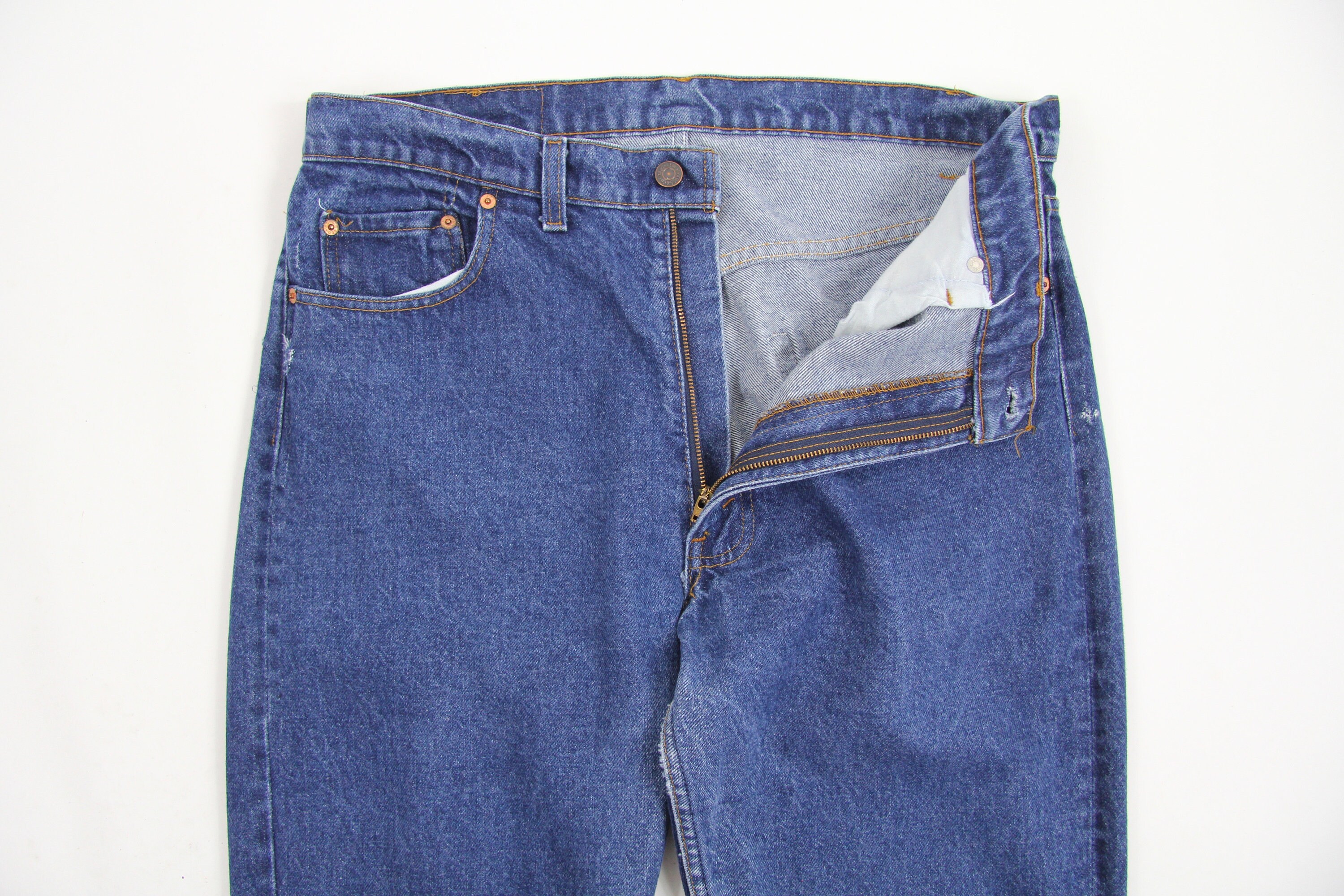 Levi's 505 Men's Dark Wash Vintage Denim Jeans Red Tab Size 38x29.75