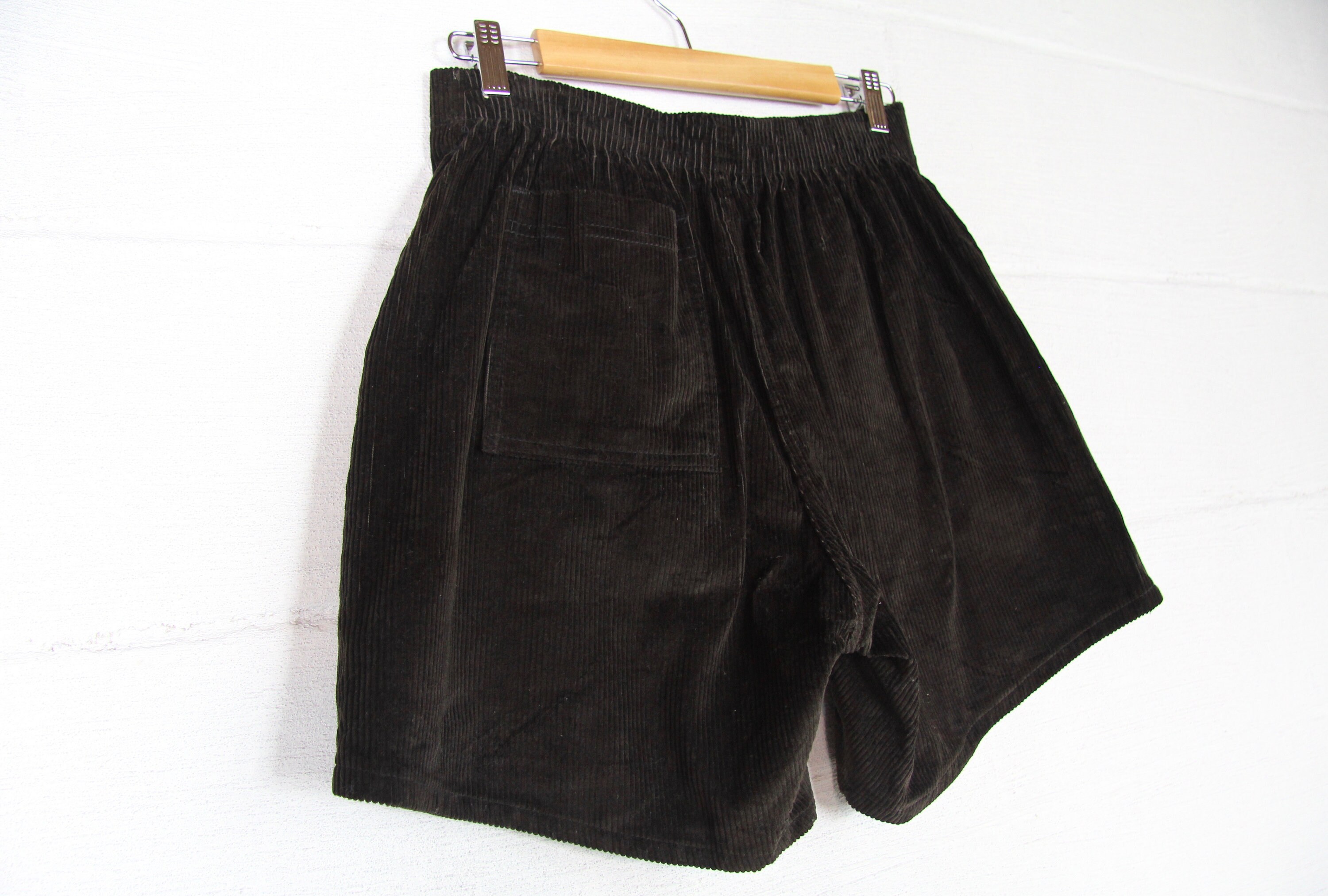 Men's Black Corduroy OP Ocean Pacific Shorts Surf Summer Board Shorts Size Small Medium