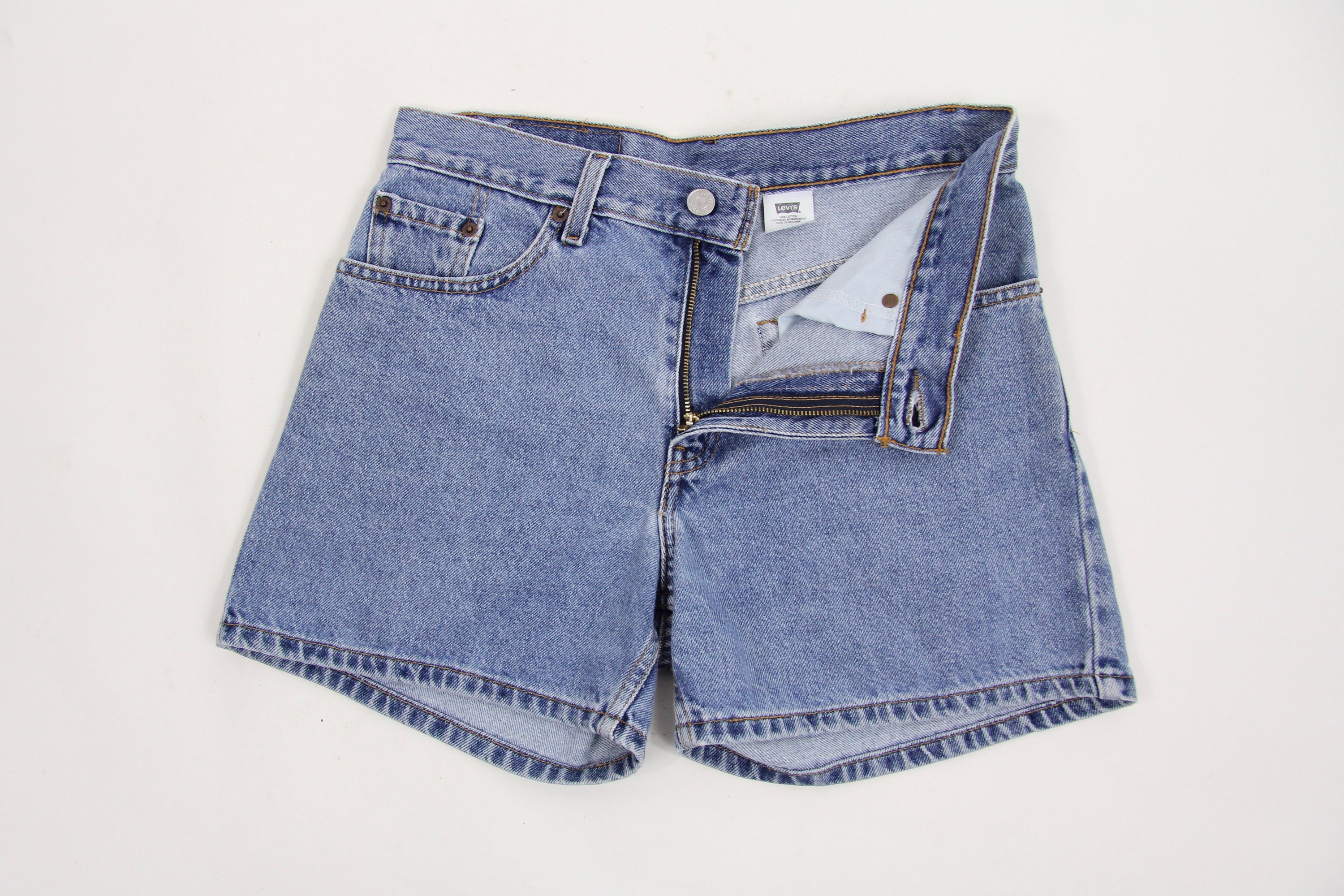 Levi's Jean Shorts High Waisted Hemmed Shorts Jorts Size 5 30