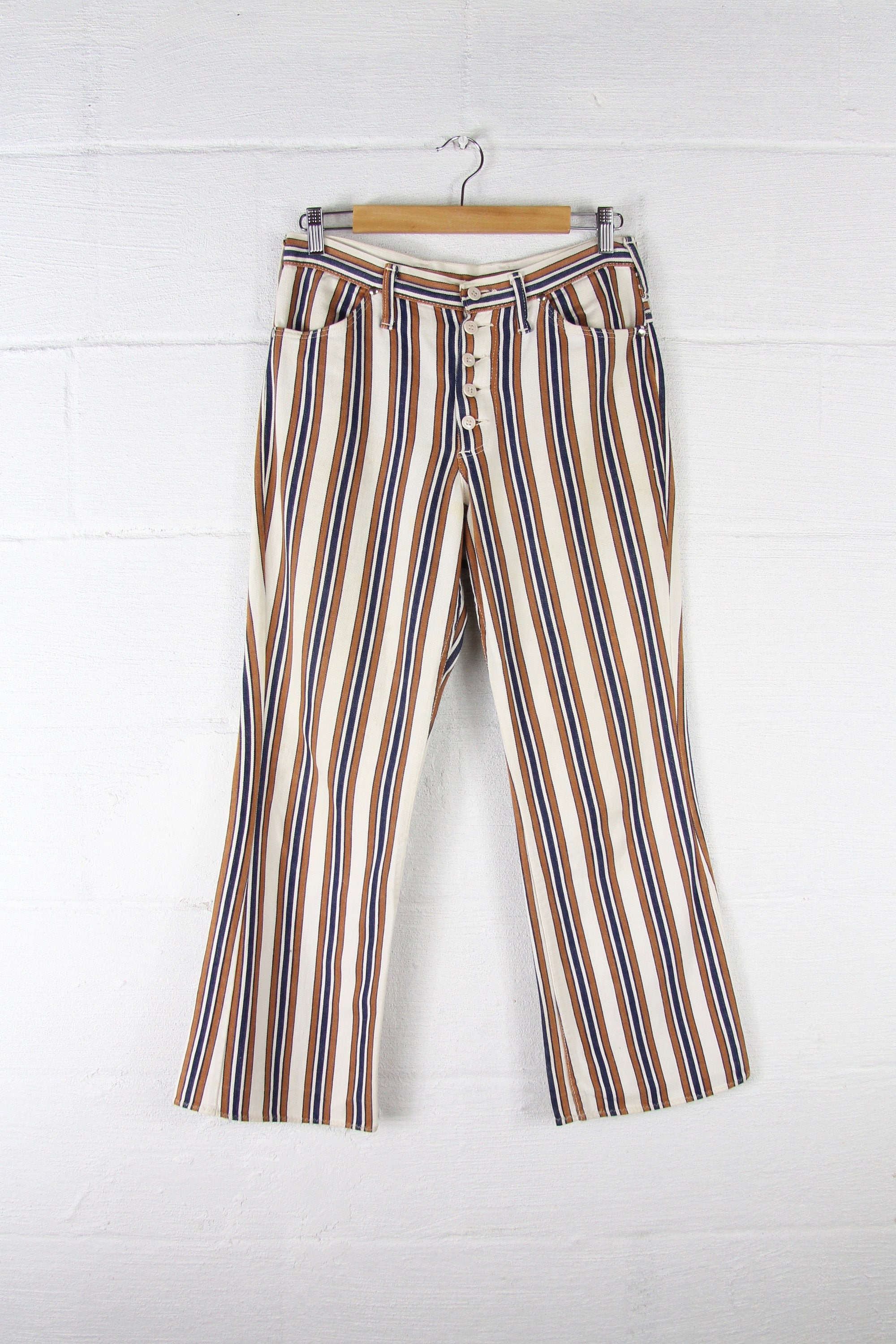 RARE 70s Striped Maverick Jeans Bellbottoms Men's Vintage Seventies ...