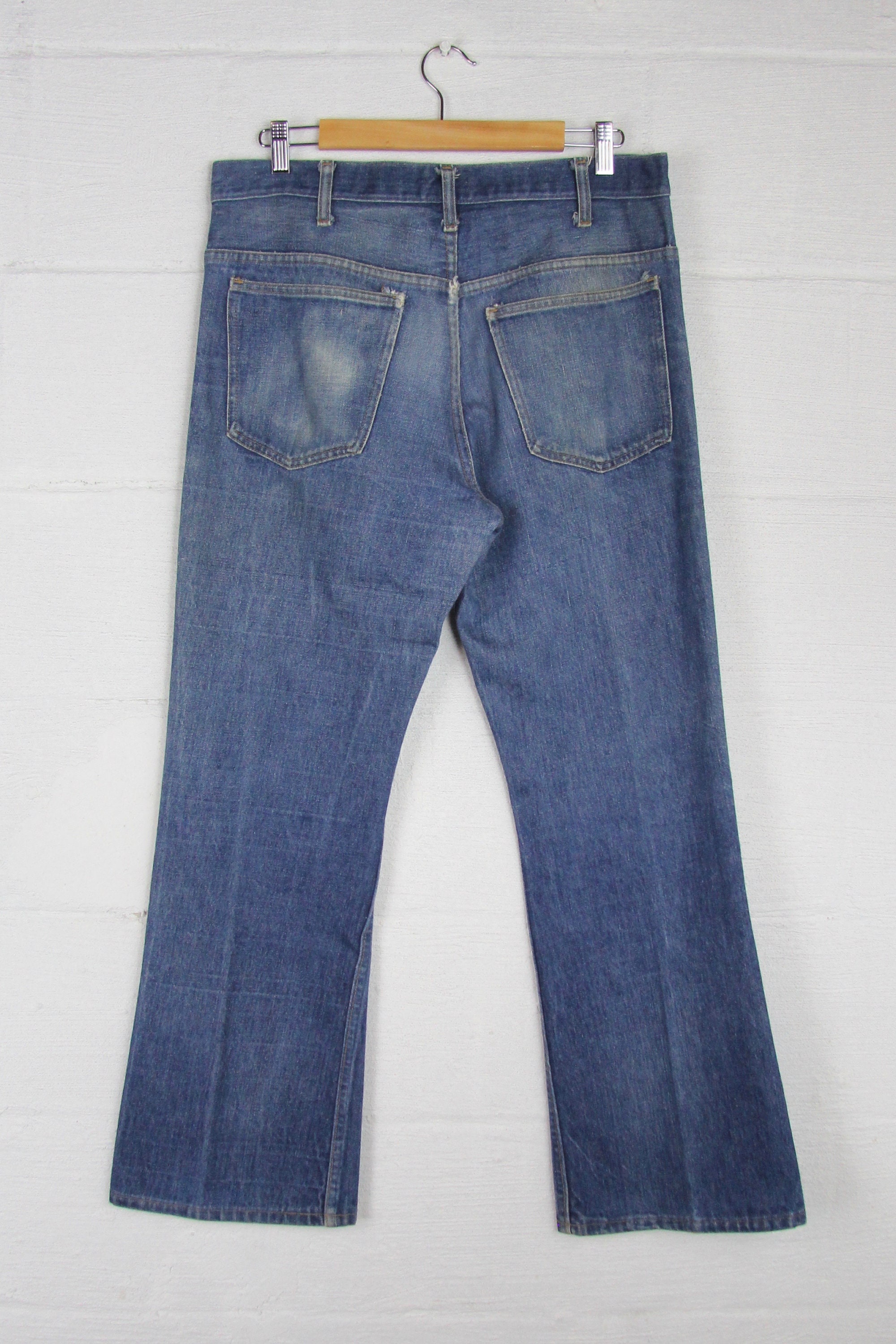 Men's 70's Boot Cut Denim Jeans JC Penny 35 Large