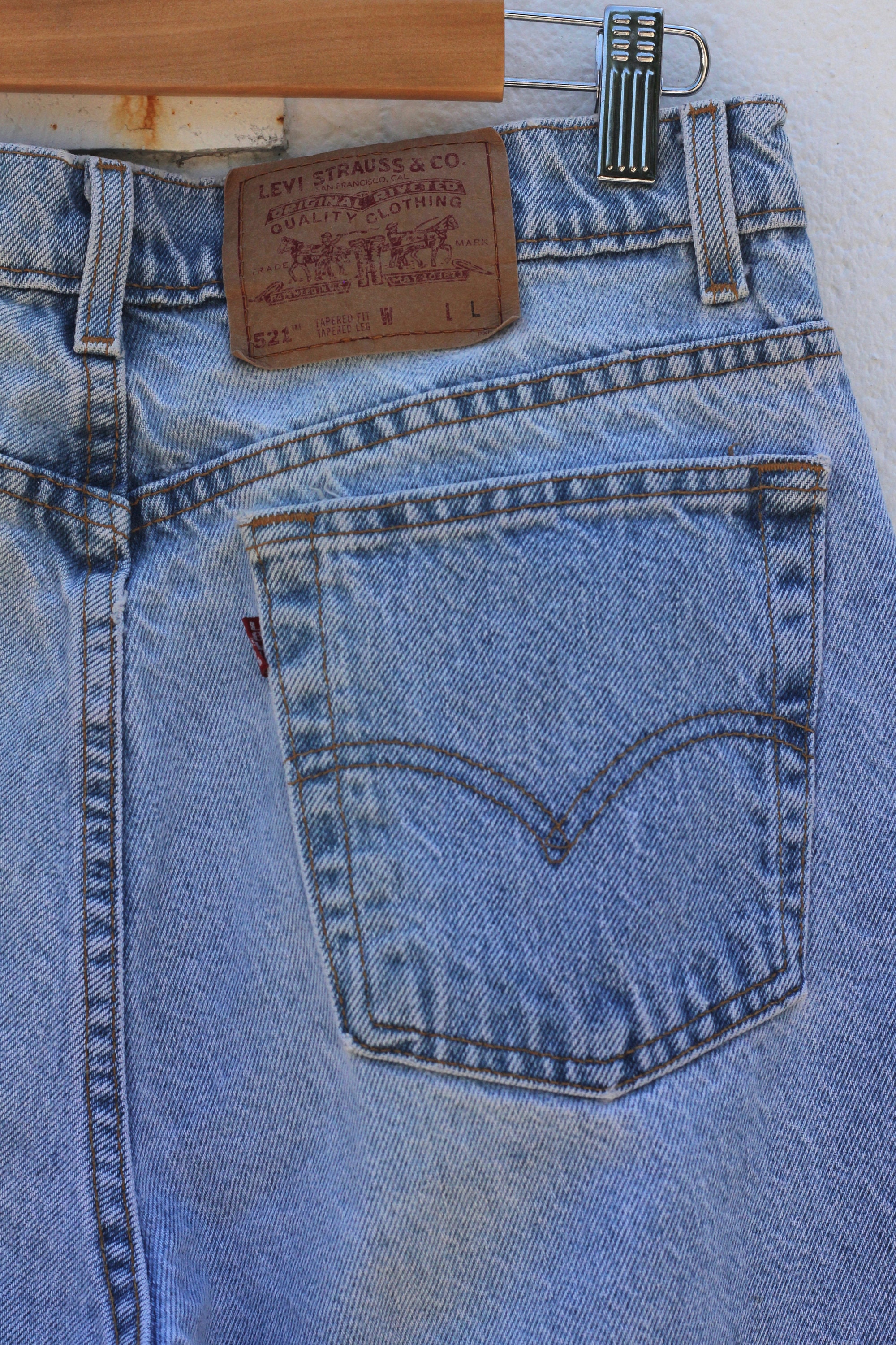 Women's Jeans Levi's Red Tab 521 Made in the USA Faded Size 16 Long ...
