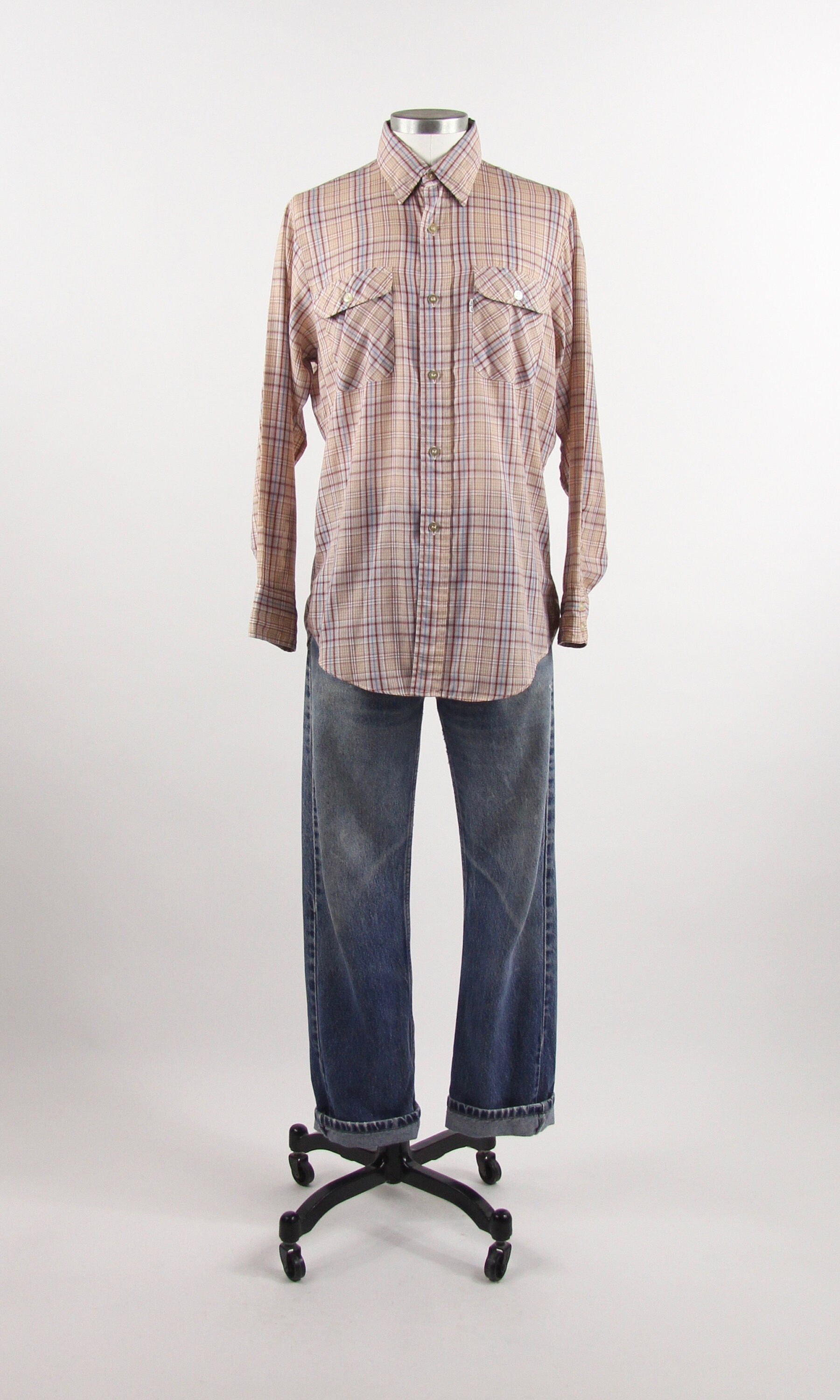 levis white button up shirt