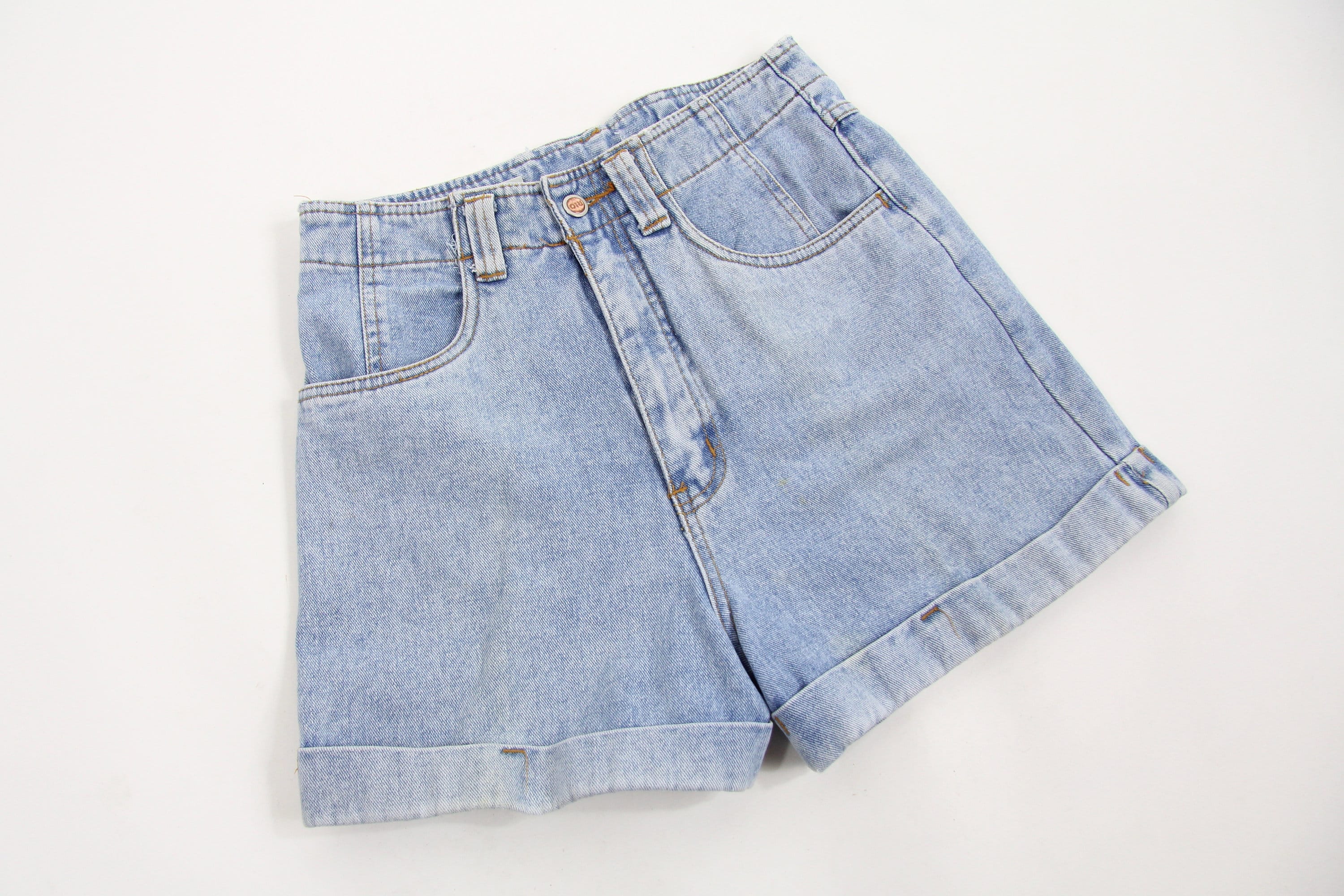 Rio Jean Shorts Women's High Waisted Jorts Tag Size 28.5 100 Cotton