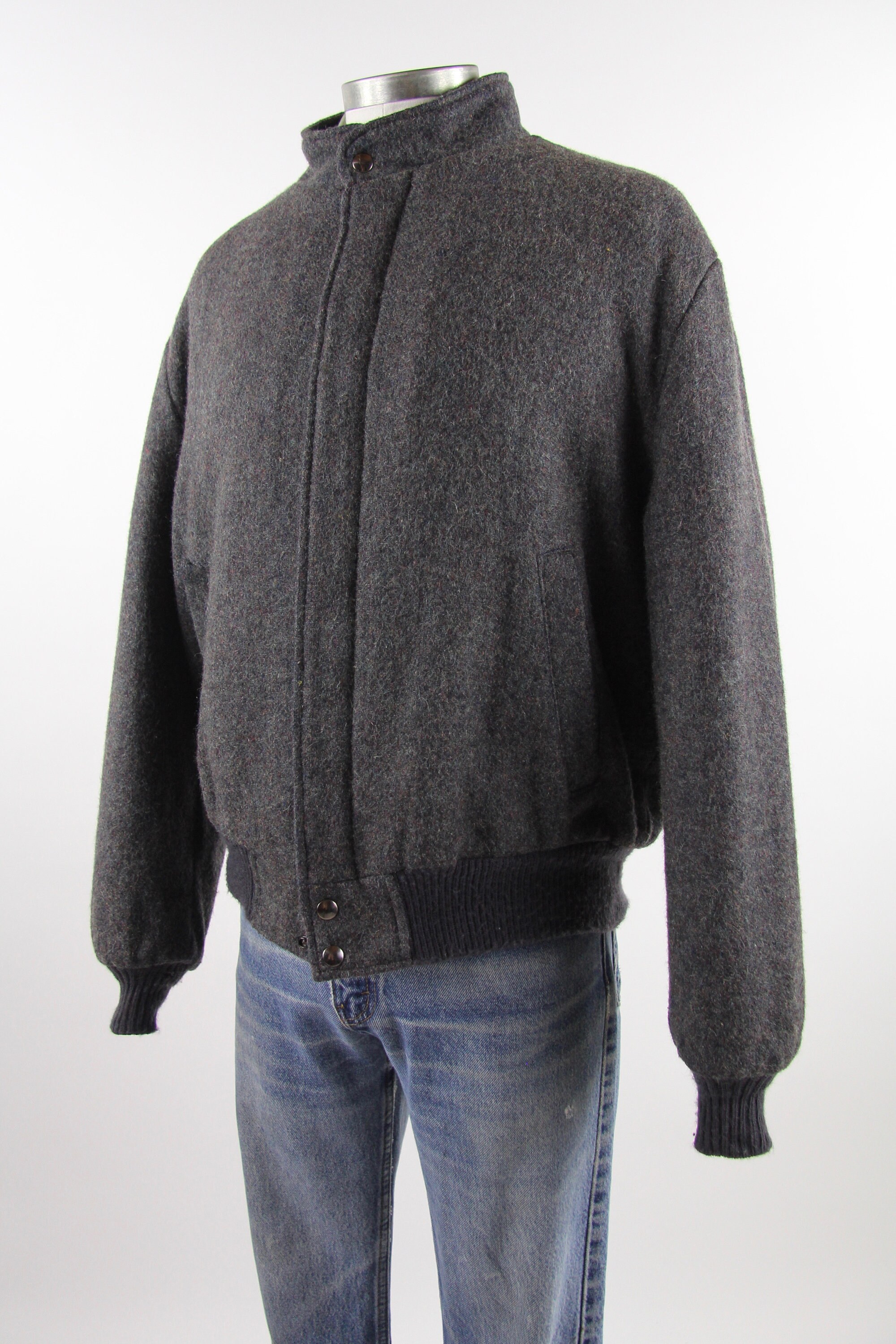 Field and Stream Wool Sherpa Men's Jacket Made in USA Vintage Size Large