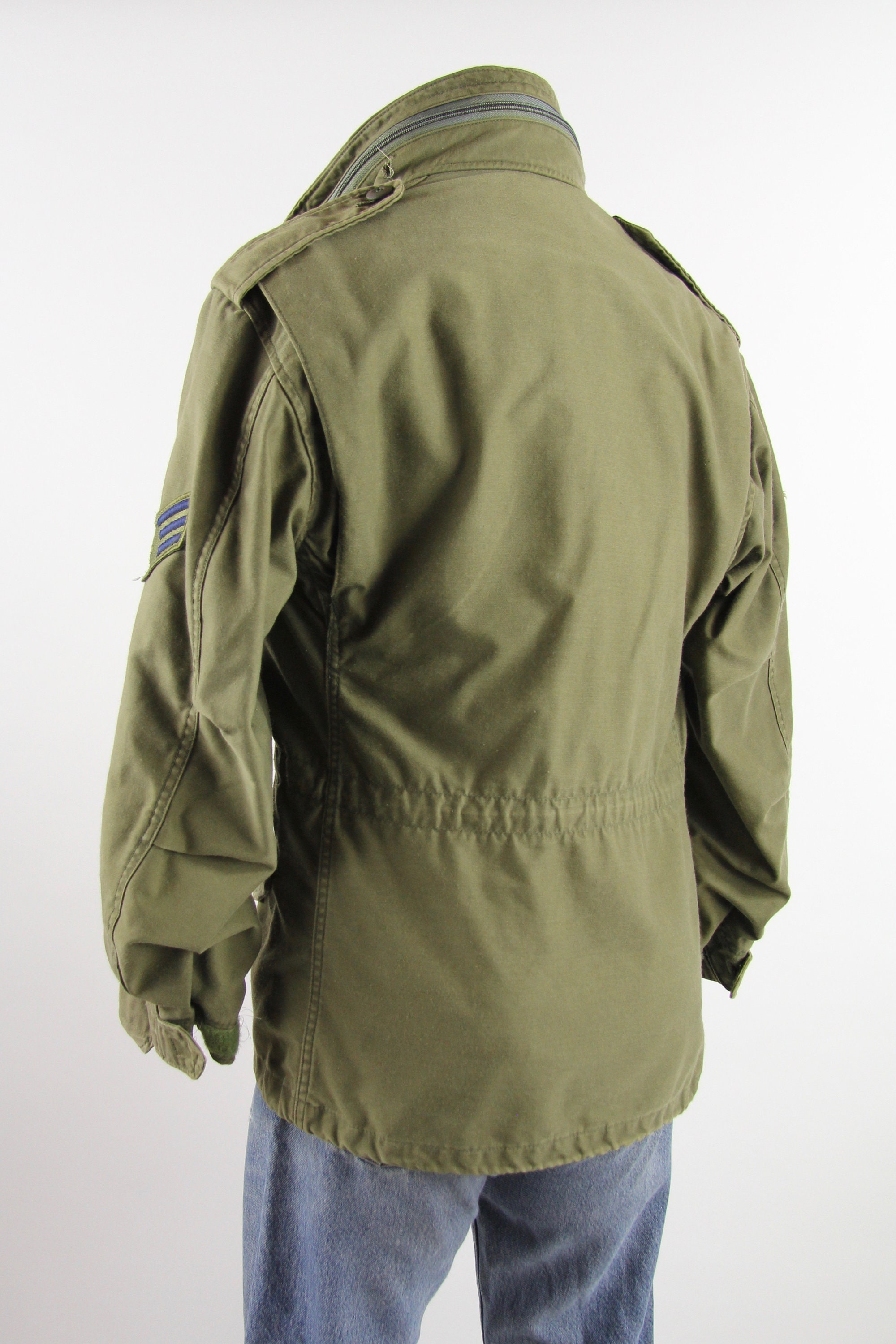 OG107 Military Coat Men's Olive Green Military Vietnam 70s Jacket Size