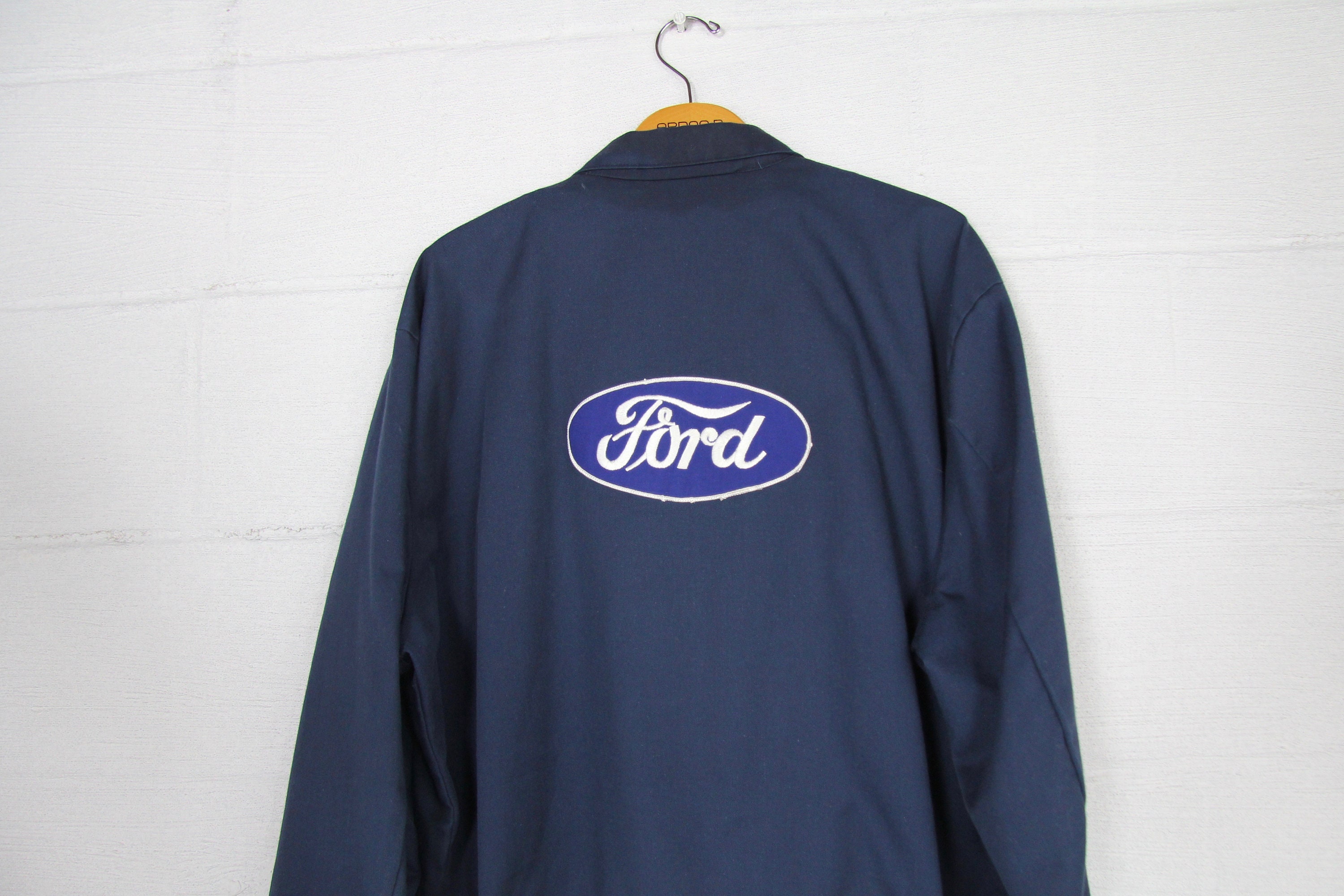 ORIGINAL Vintage Ford Work Coat Mechanic Jacket Size L Large