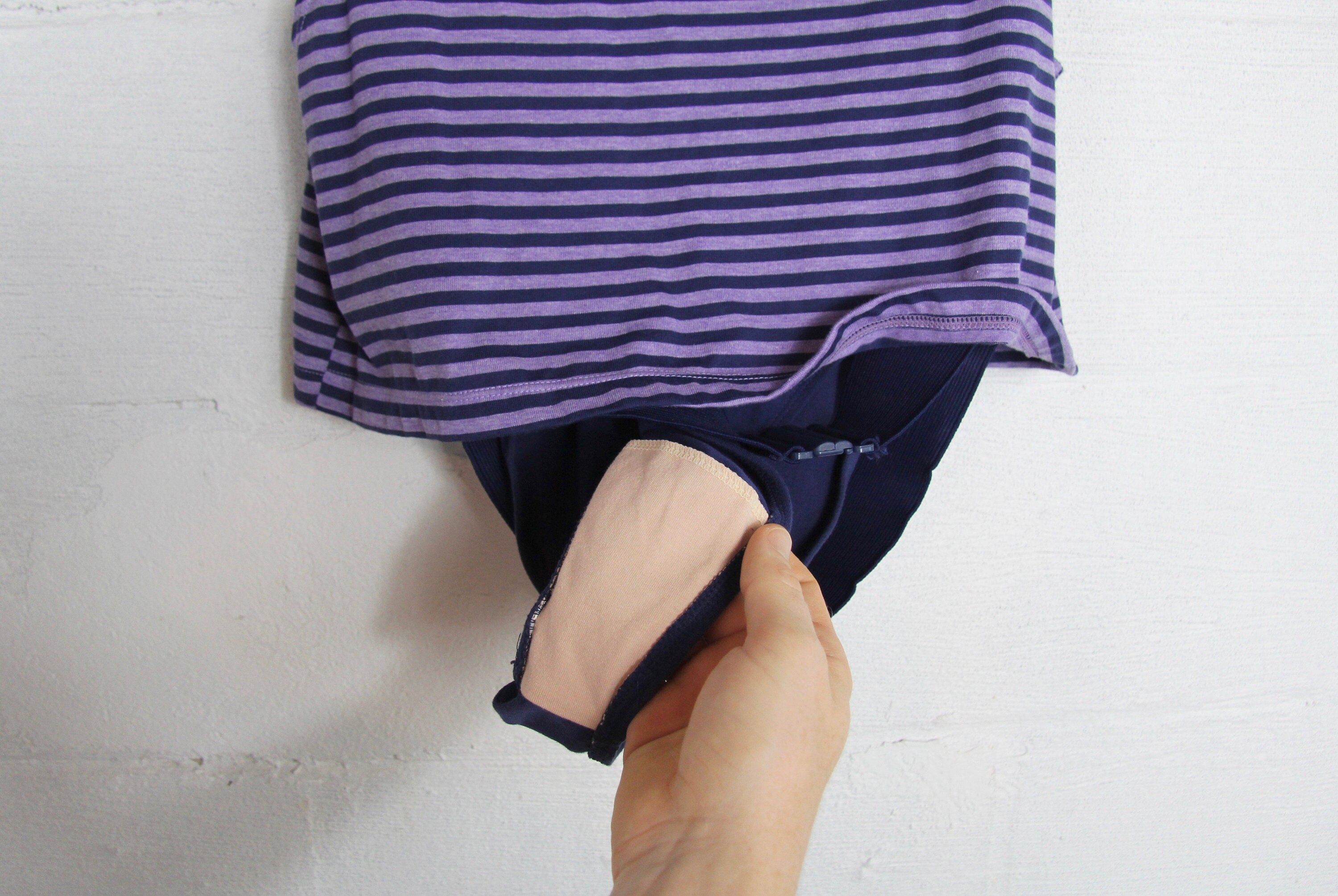 80�s Workout Leotard High Cut Unique Purple Striped Onesie