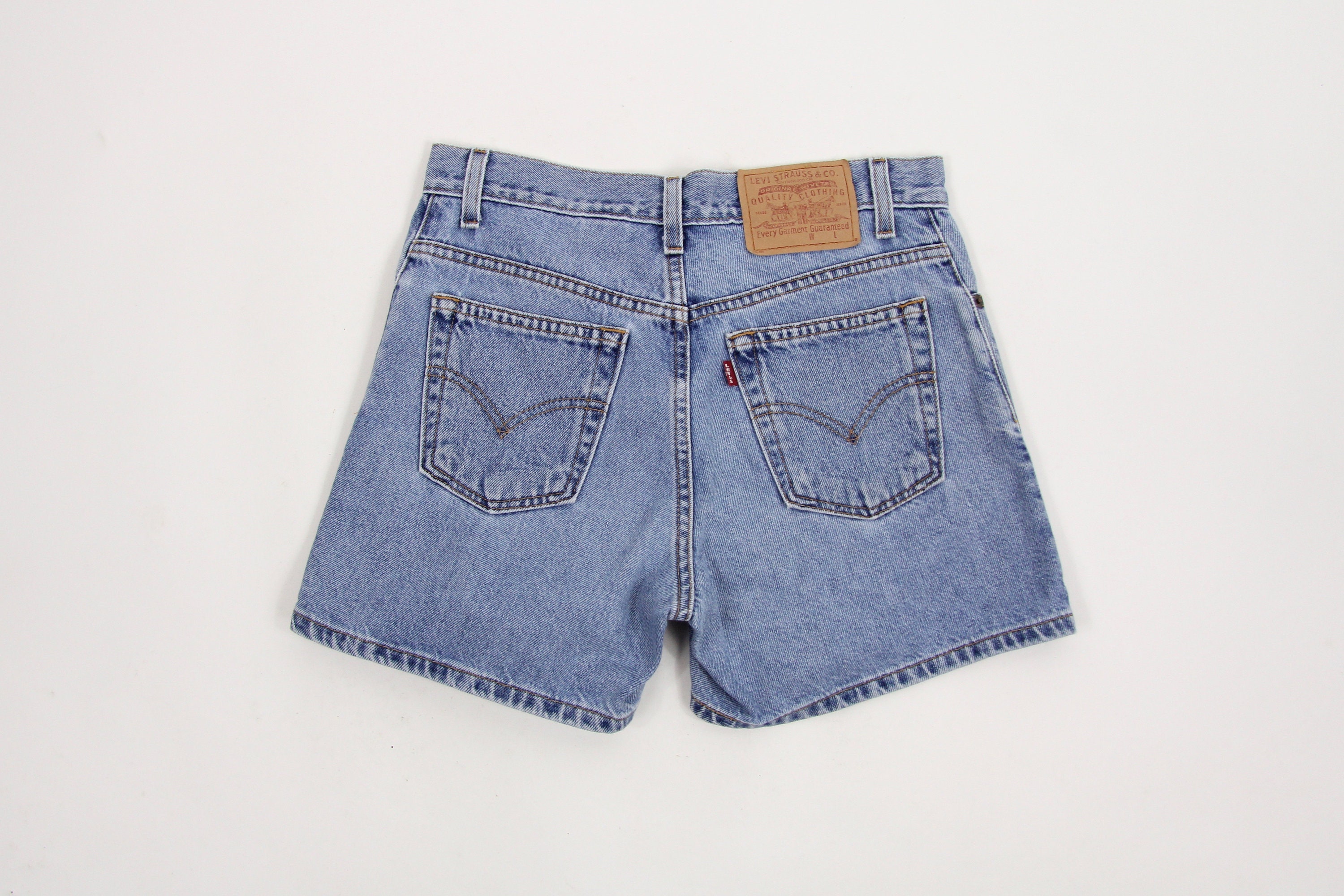 Levi's Jean Shorts High Waisted Hemmed Shorts Jorts Size 5 30