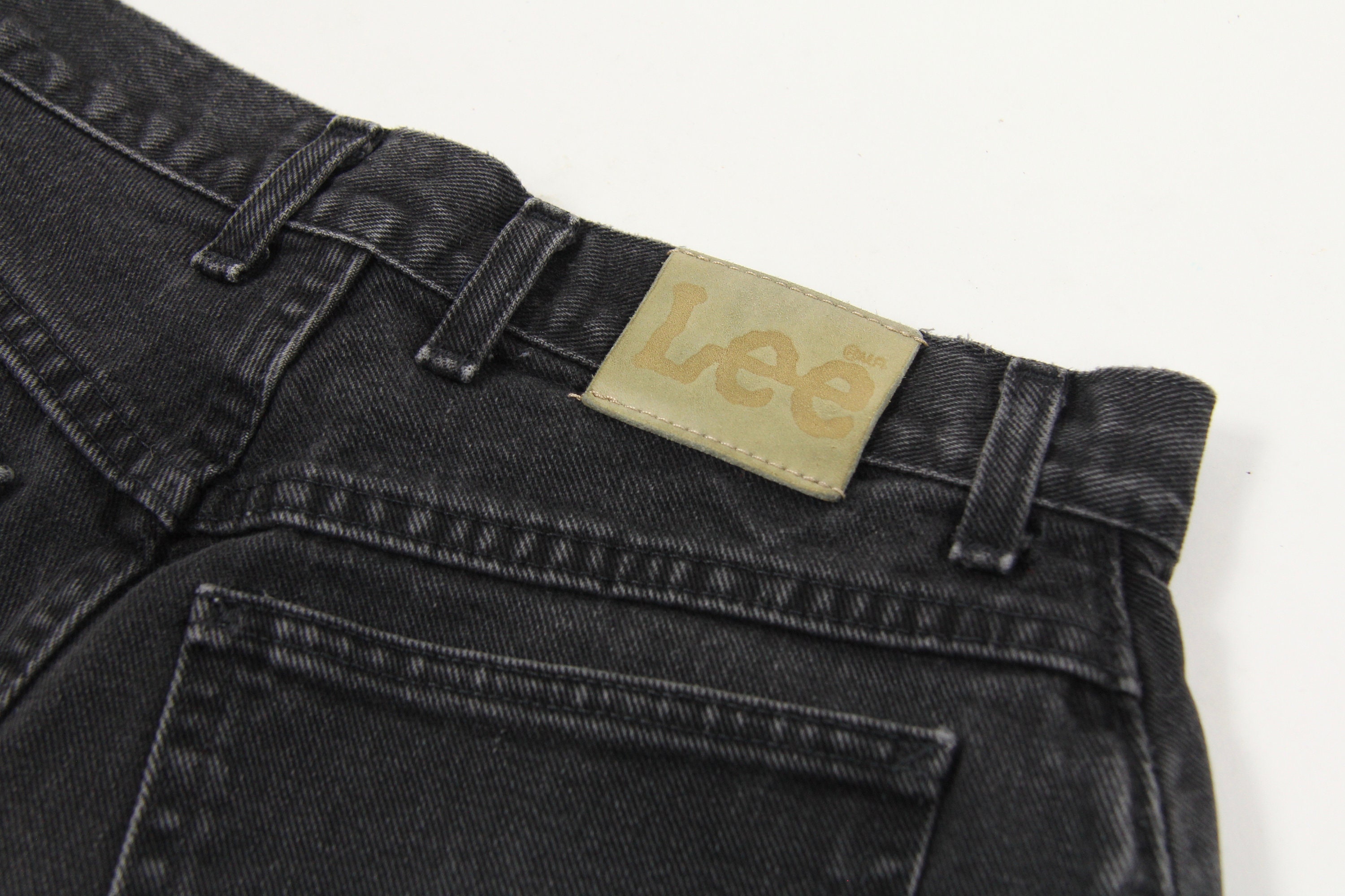 Women's Black Shorts LEE Black High Waisted Cut Off Summer Shorts