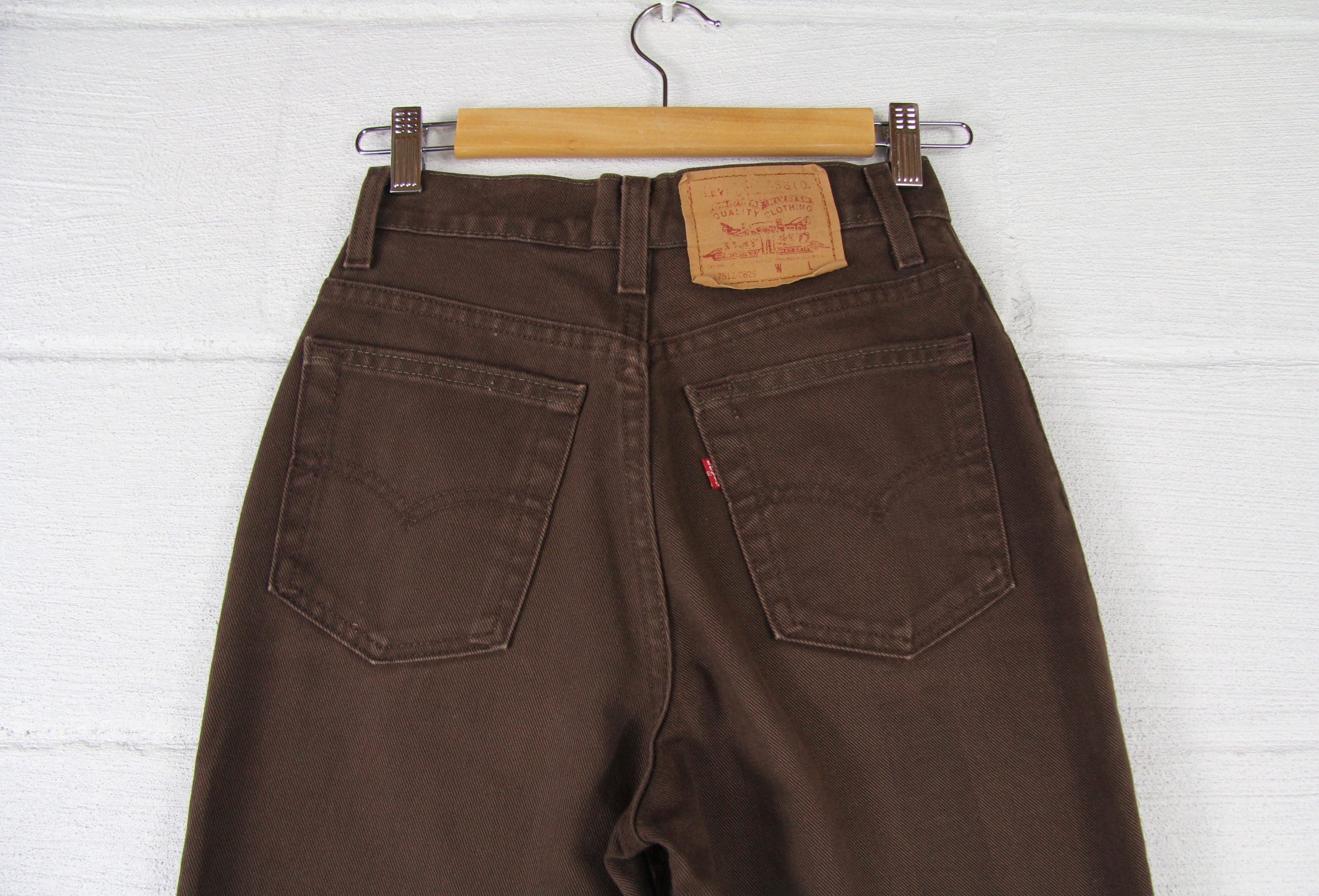 brown high waisted pants