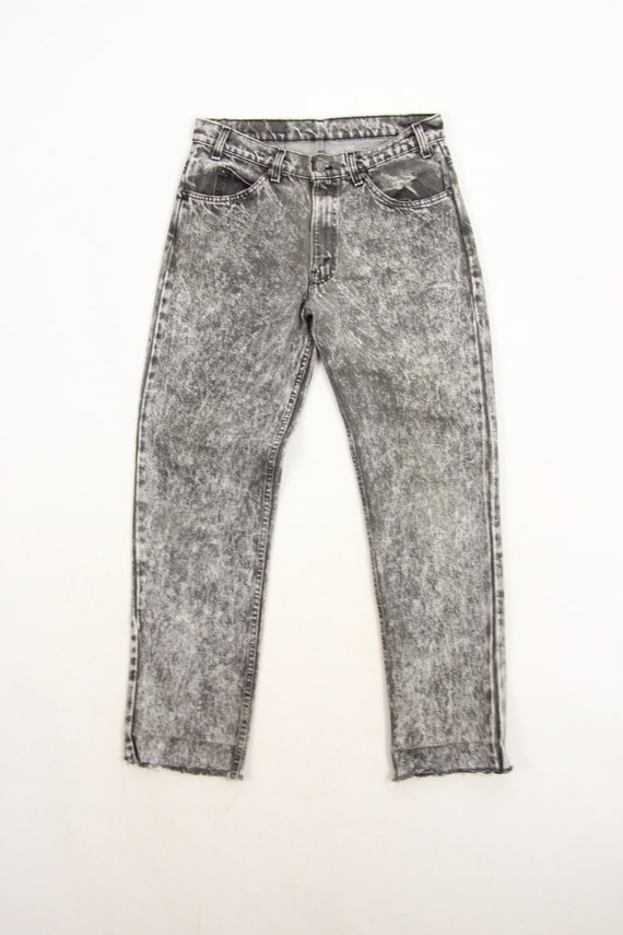 gray stone washed jeans