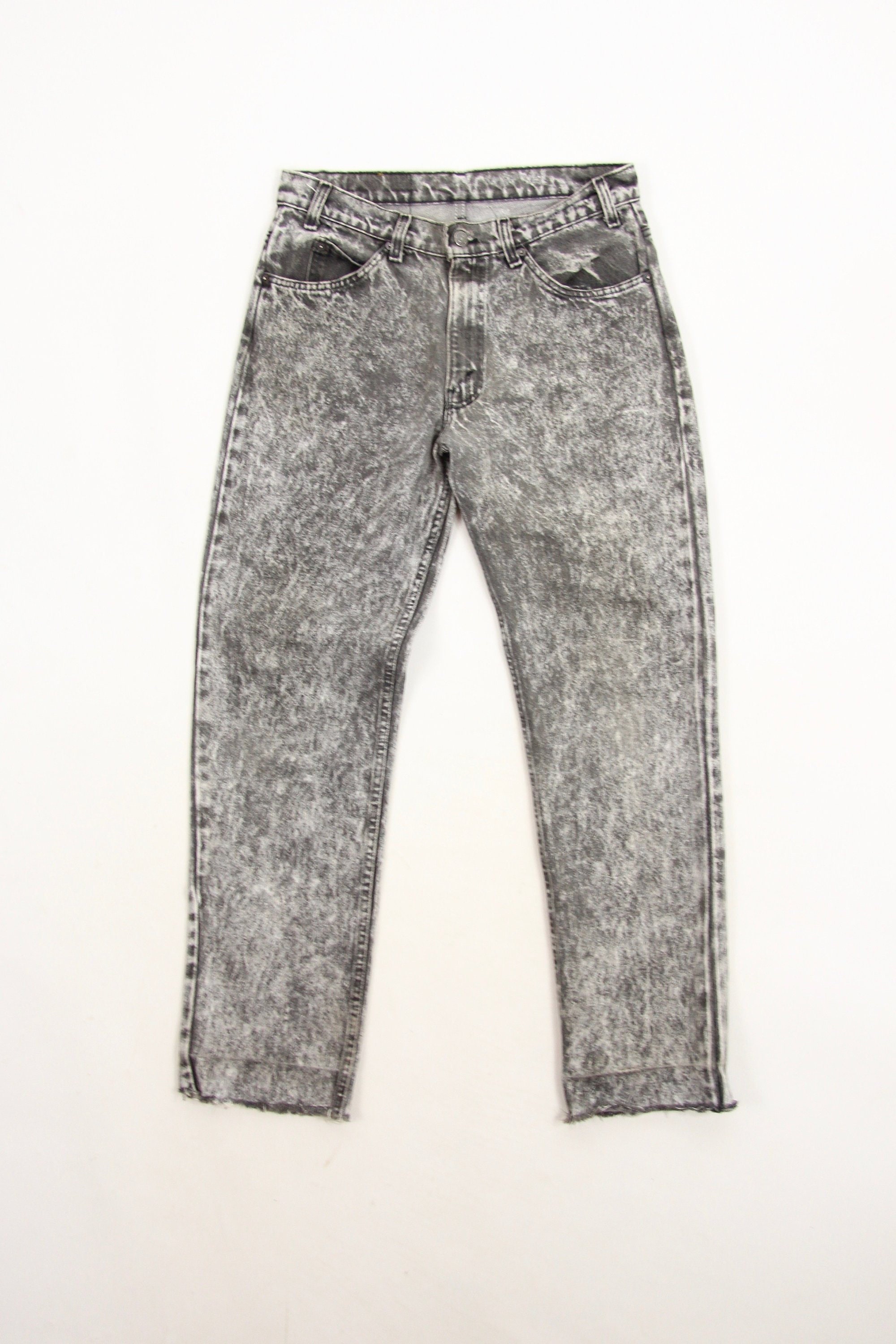 gray stone washed jeans