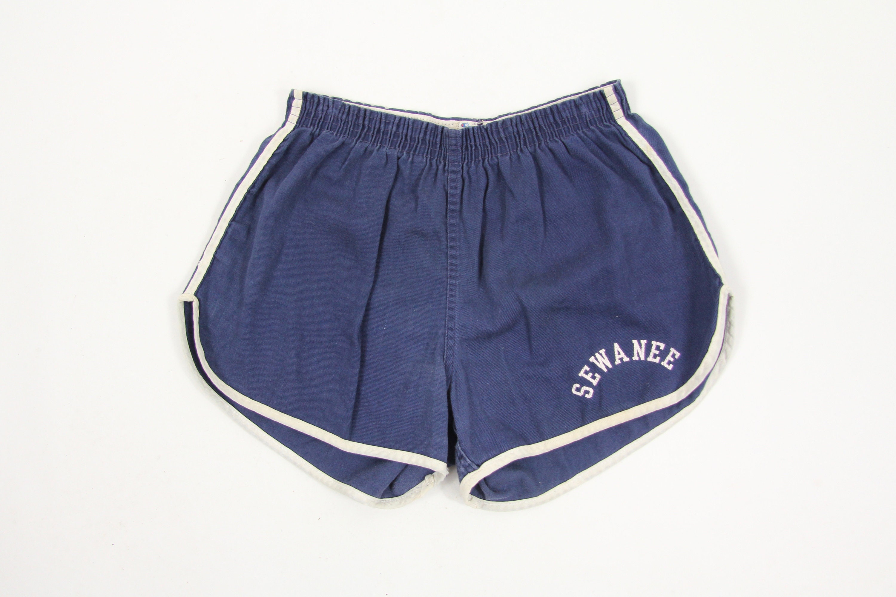 Navy Running Shorts Soft Cotton Blue Gym Short Shorts by Champion