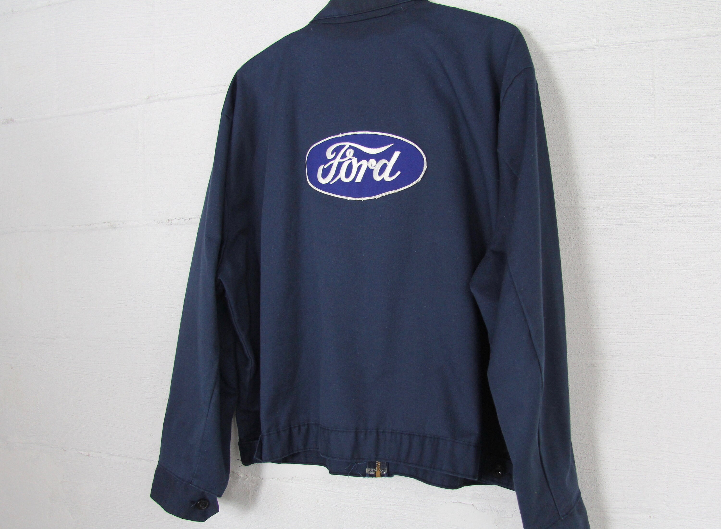 ORIGINAL Vintage Ford Work Coat Mechanic Jacket Size L Large