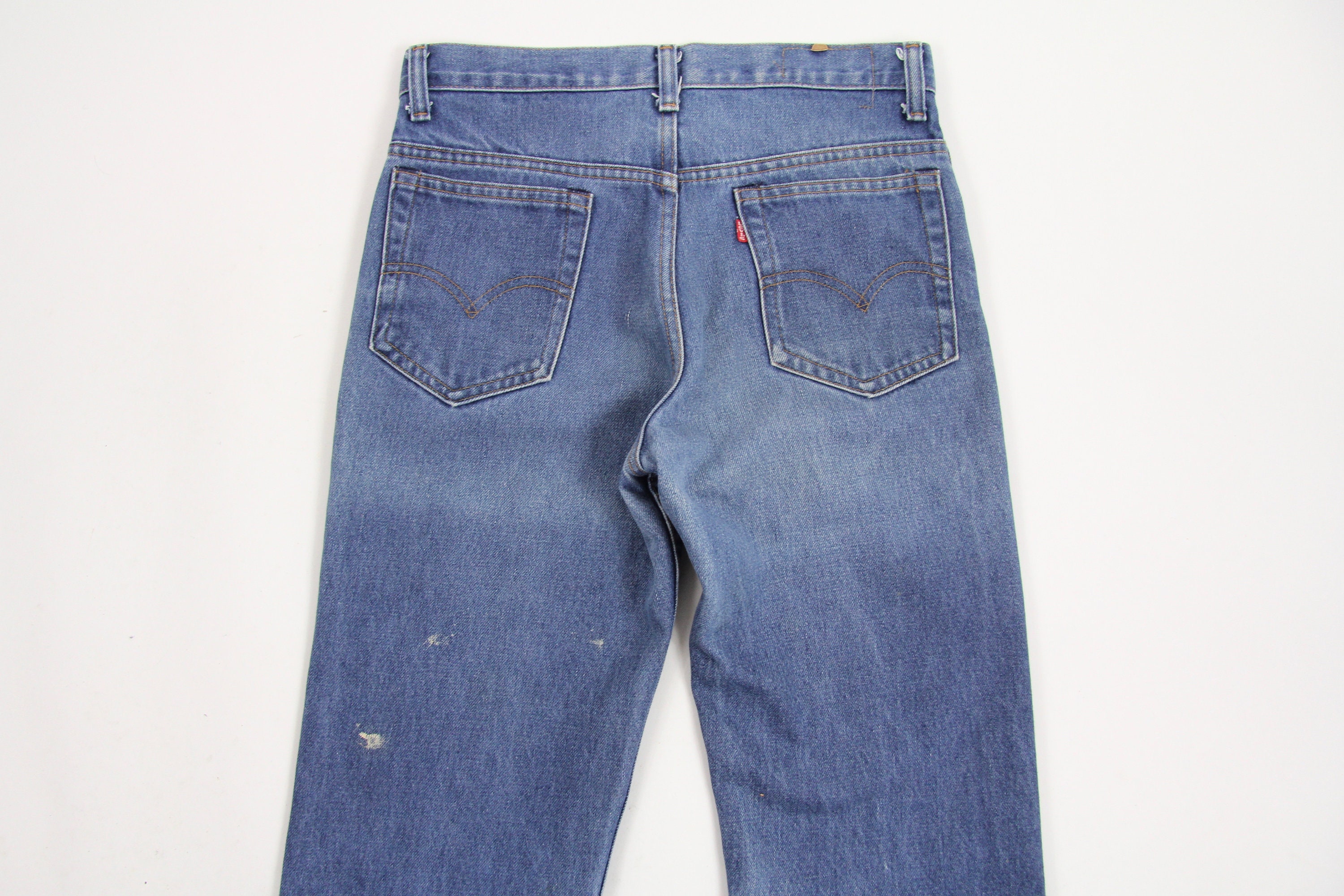Levi's 505 Jeans 70's Medium Wash Straight Leg Red Tab Men's Jeans Vintage Size 30x33