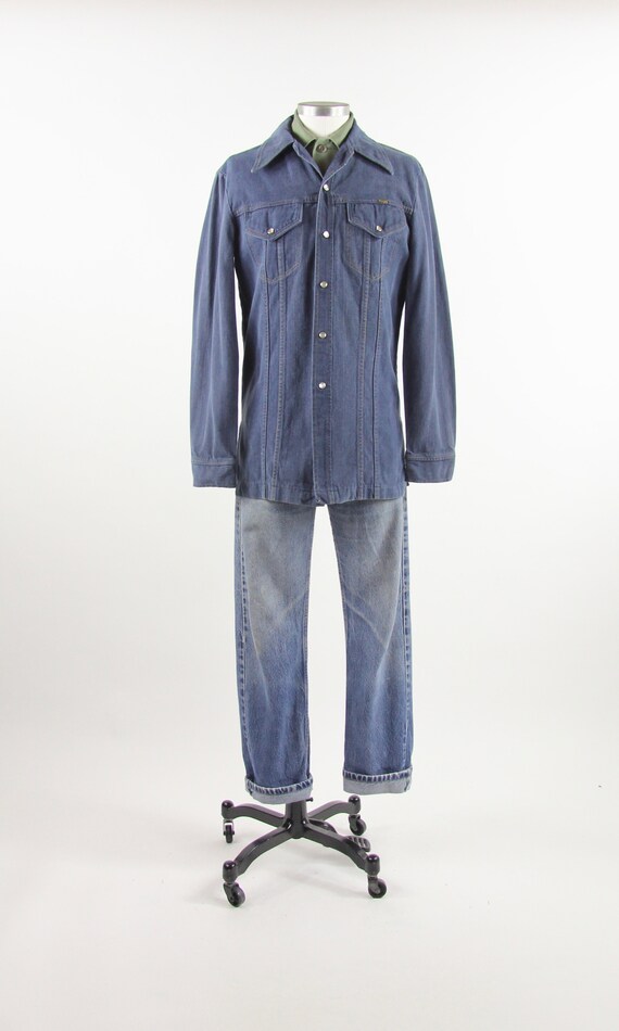 wrangler denim shirt vintage