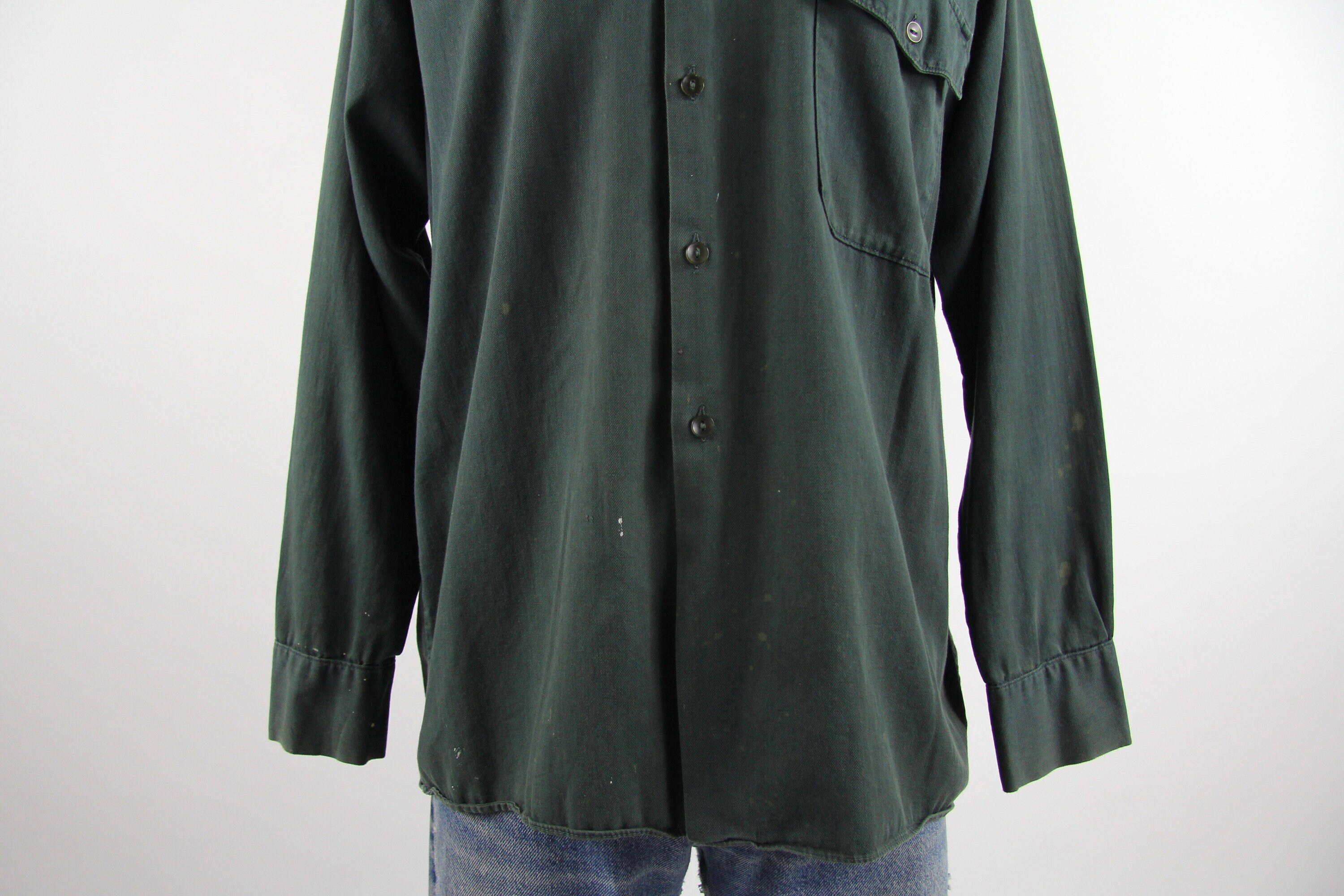 green work shirt mens