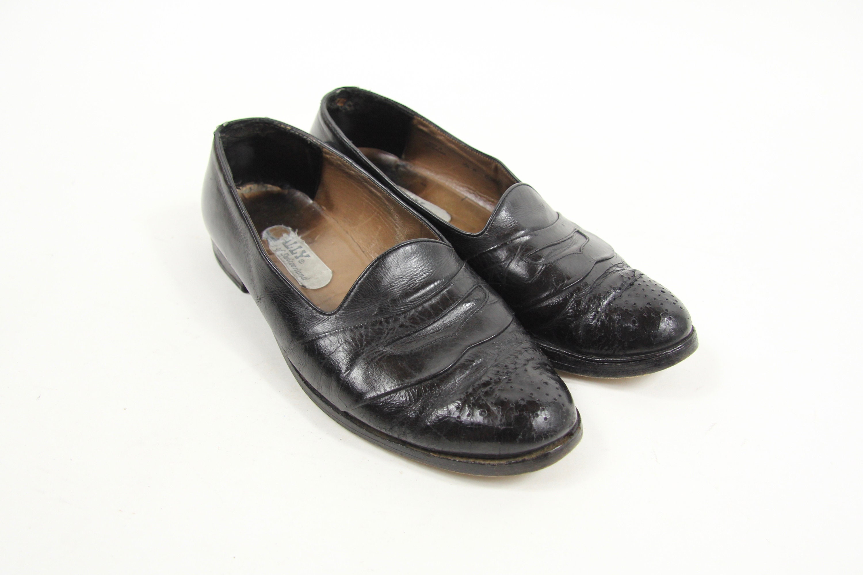 bally black dress shoes