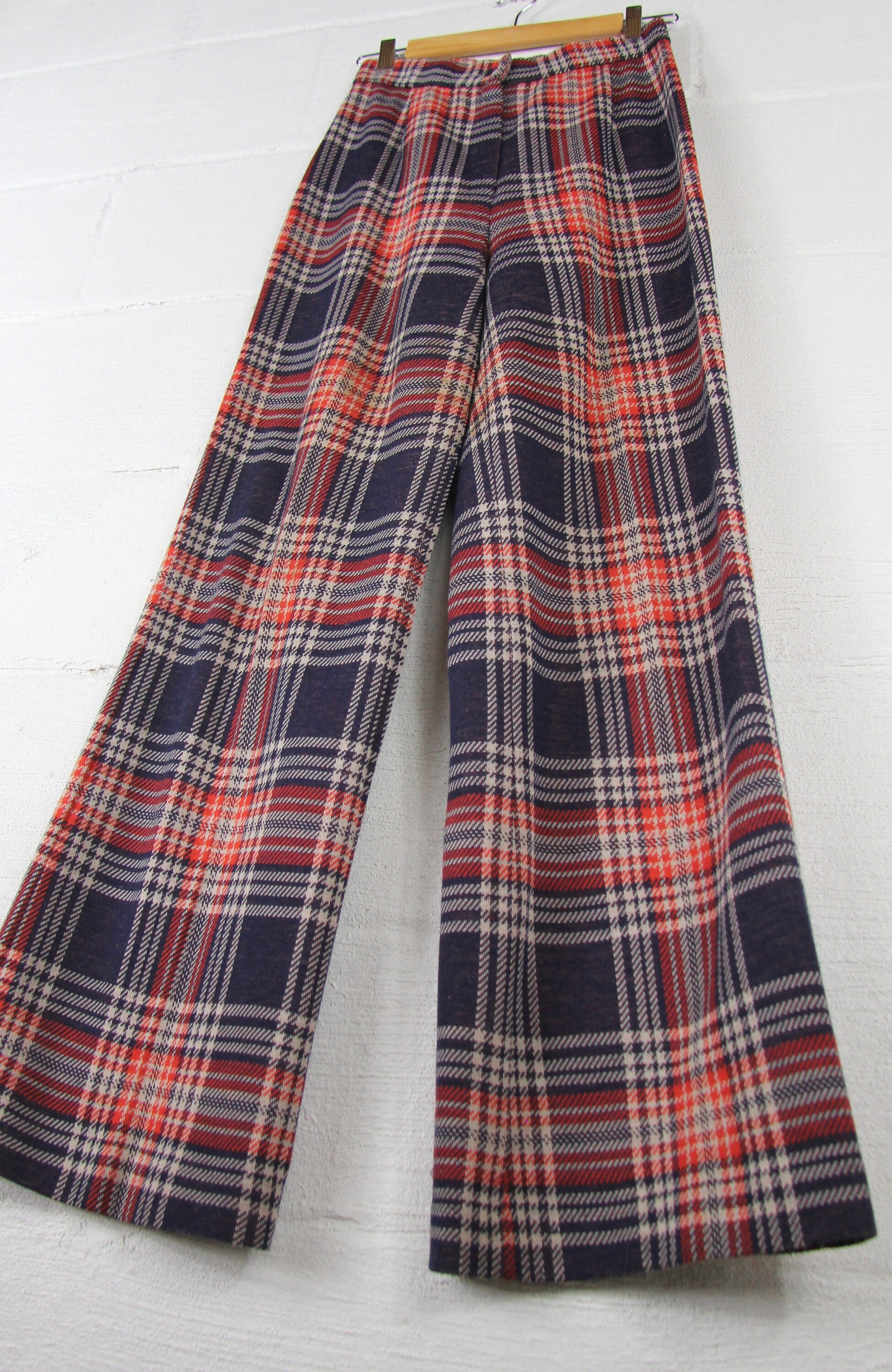 orange bell bottom pants
