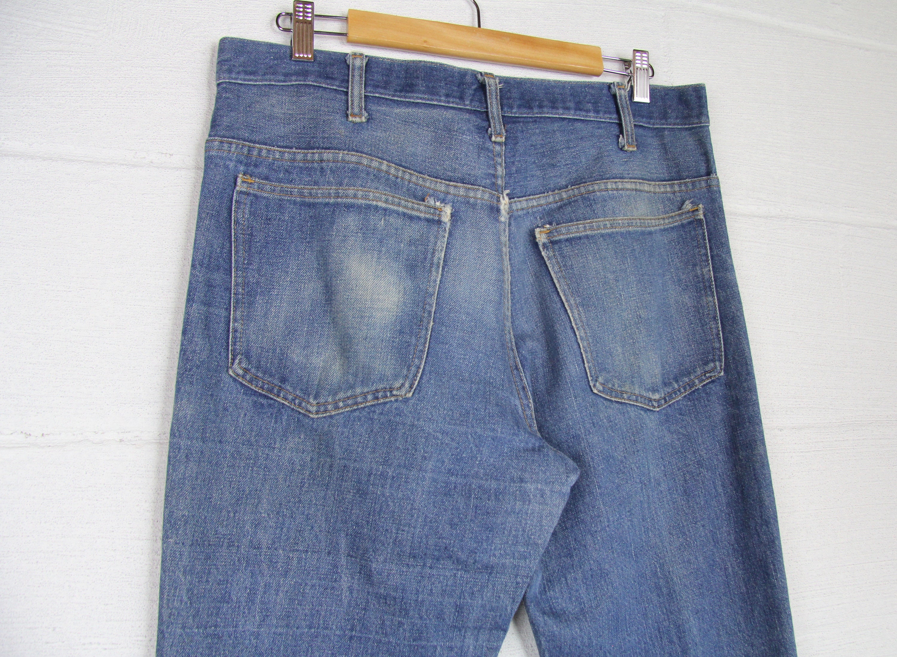 Men's 70's Boot Cut Denim Jeans JC Penny 35 Large