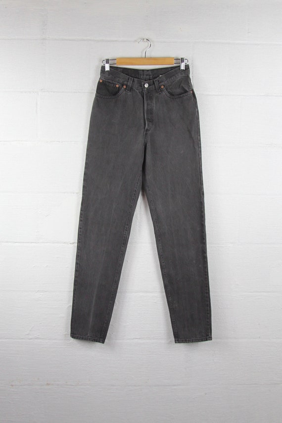 black tapered mom jeans