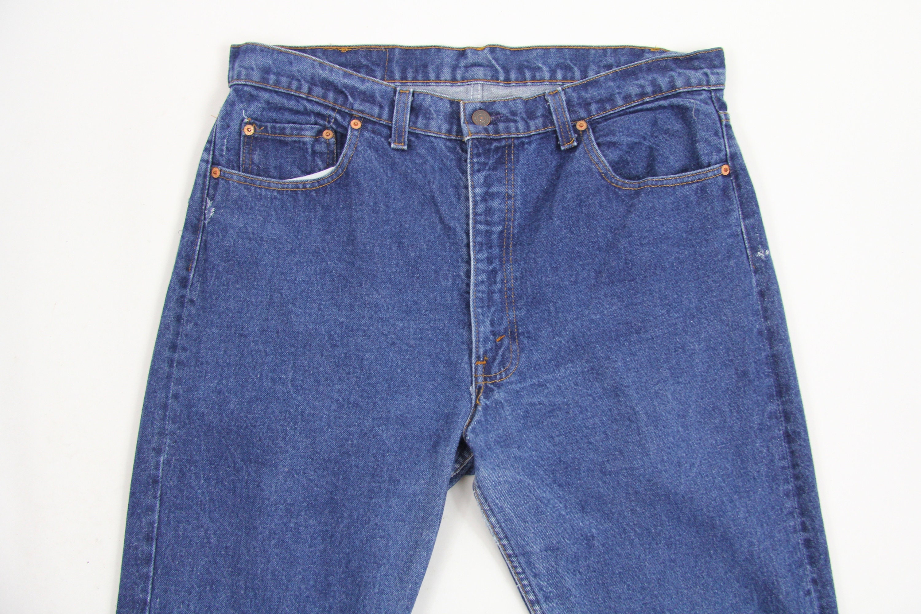 Levi's 505 Men's Dark Wash Vintage Denim Jeans Red Tab Size 38x29.75