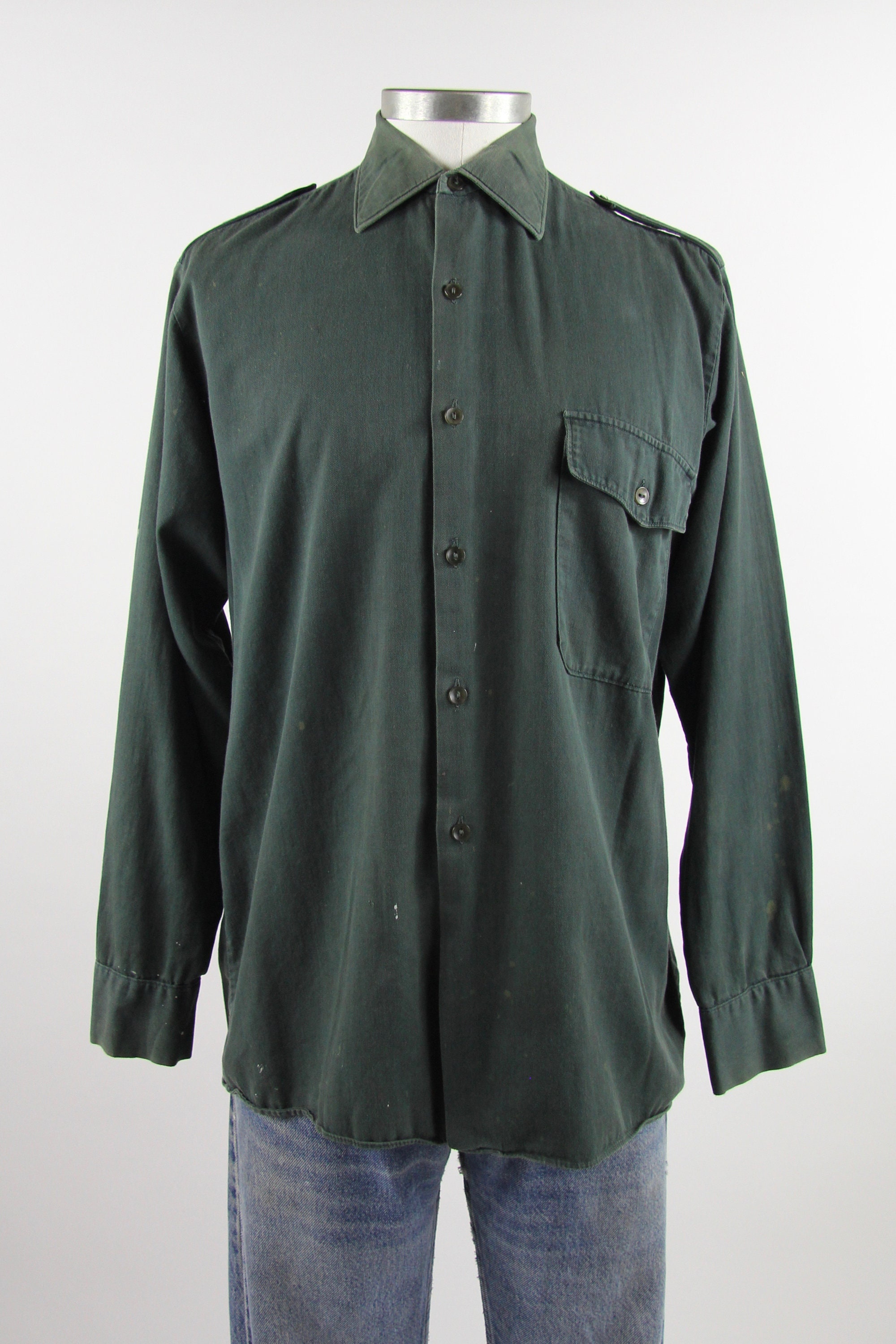 green work shirt mens