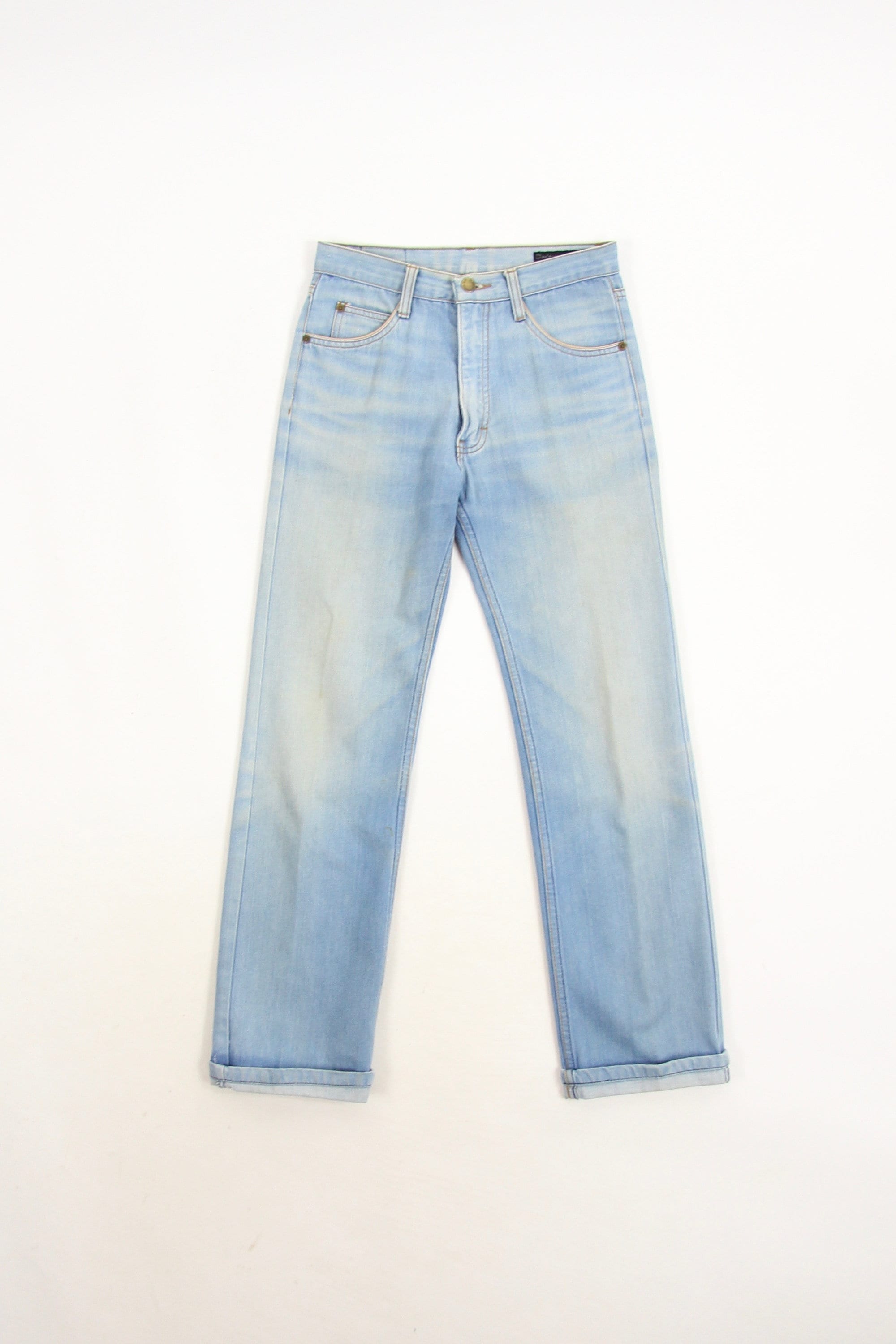 70's Brittana Light Wash Unisex Jeans Vintage Size 28x28